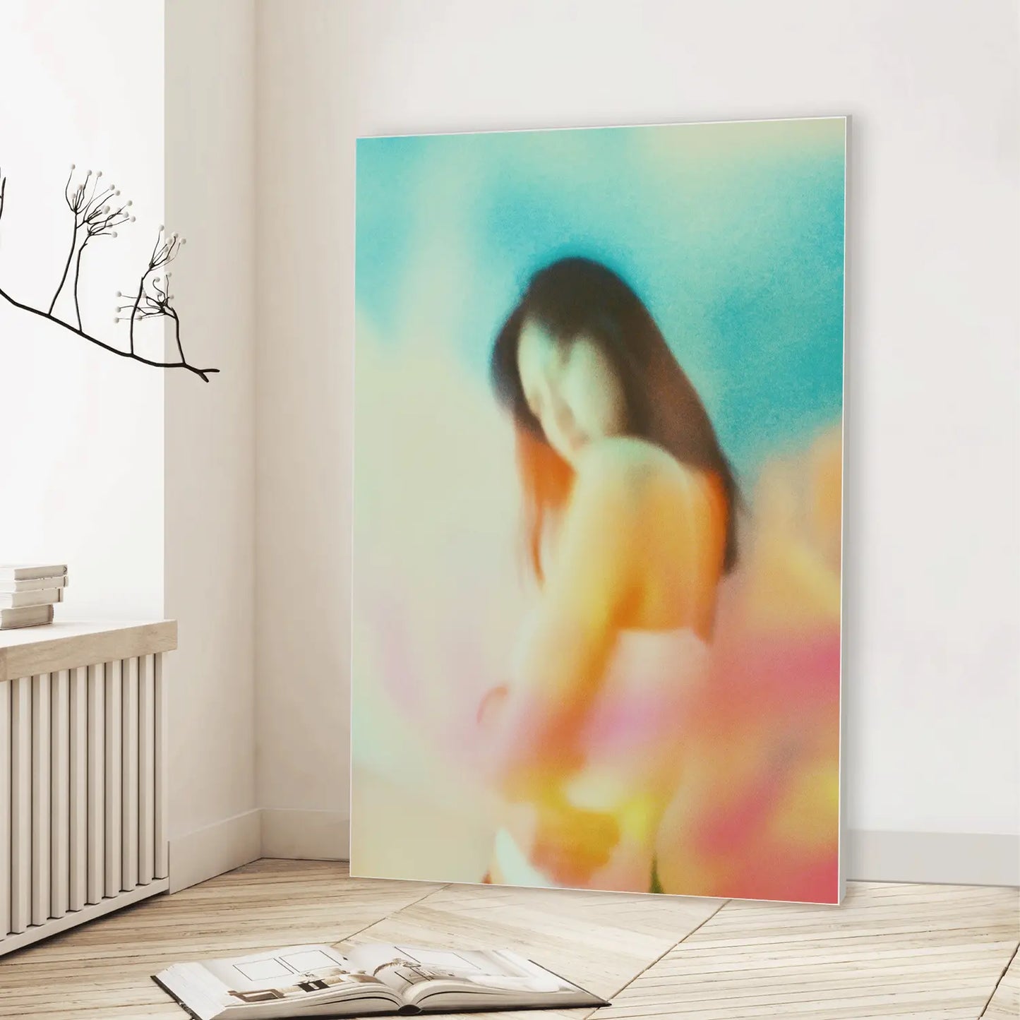Pastel Haze (Graphic Only) Lifestyle View - Serene People Wall Art