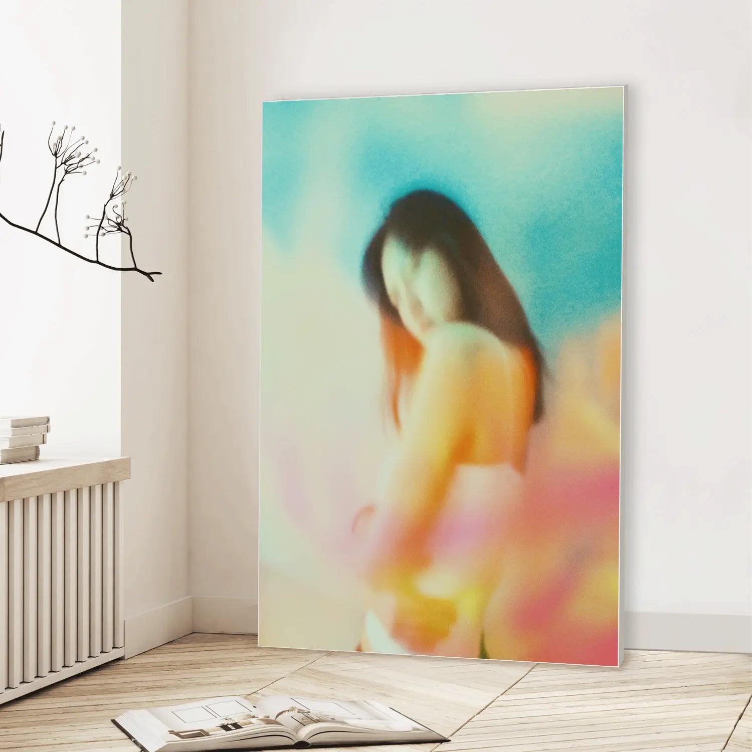 Pastel Haze (Graphic Only) Lifestyle View - Serene People Wall Art