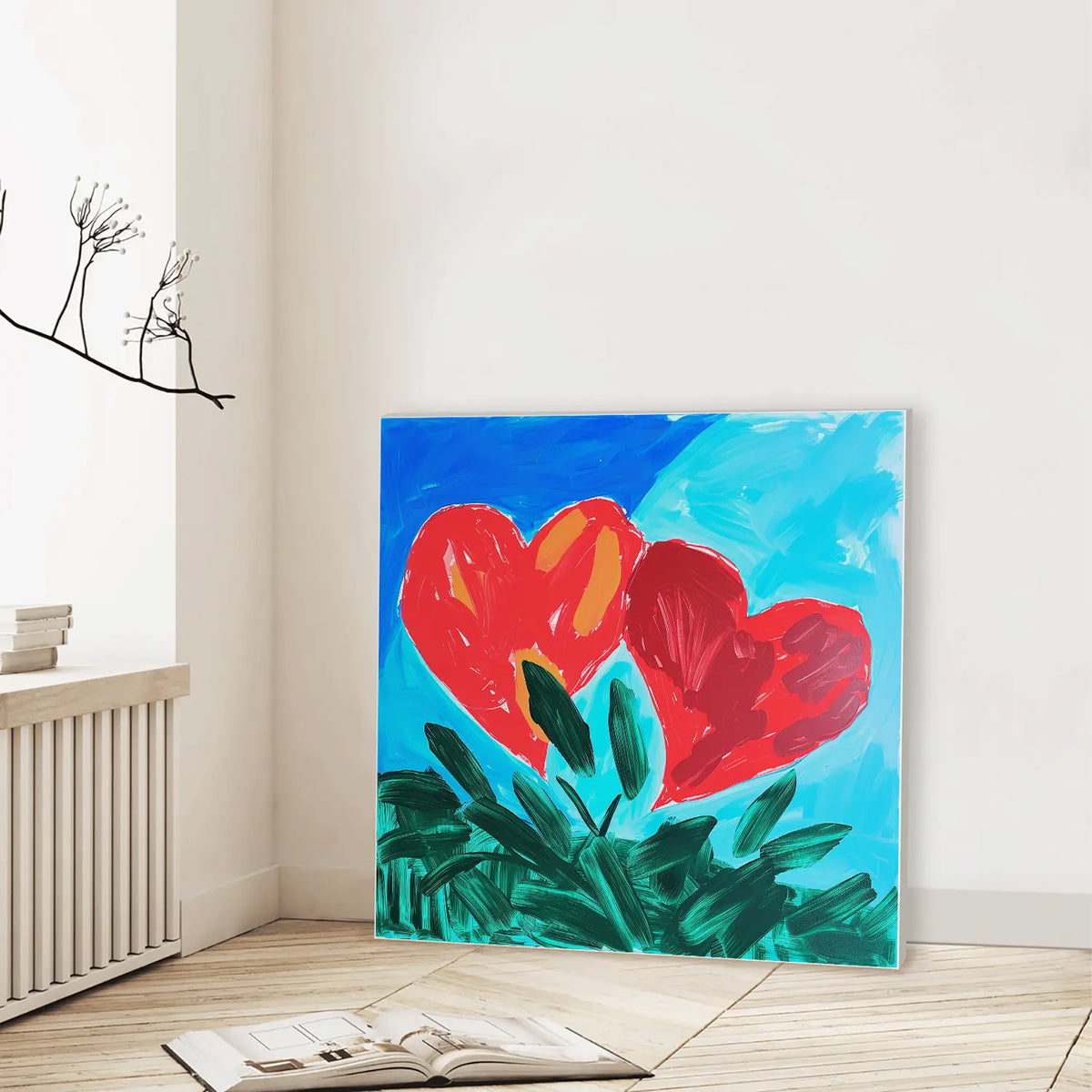 Twin Hearts Blooming
