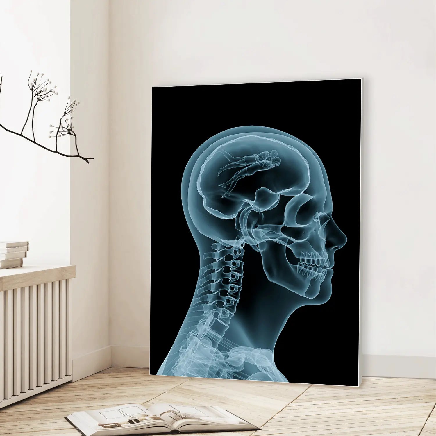 Love on the Mind (Graphic Only) Lifestyle View - Futuristic Abstract Wall Art