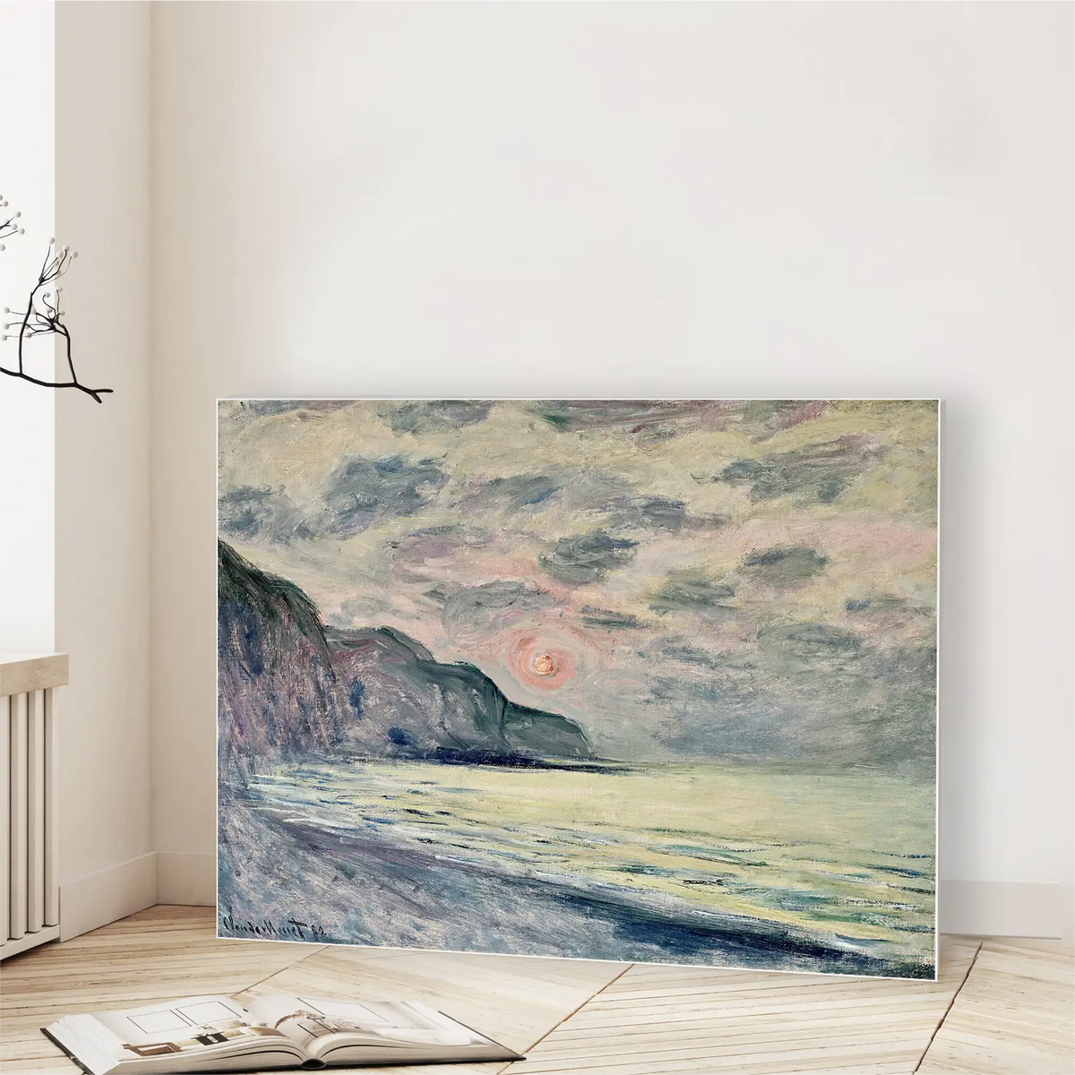 Sunset, Foggy Weather, Pourville