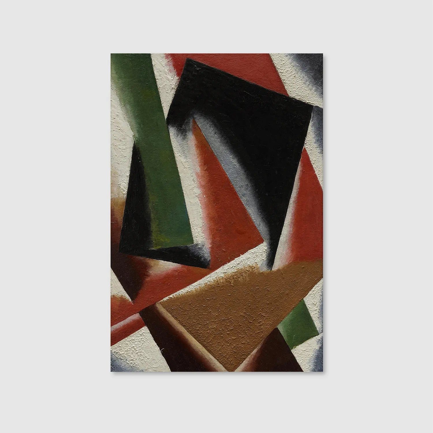 Painterly Architectonics (1918) (Graphic Only) - Dramatic Abstract Wall Art for Living room