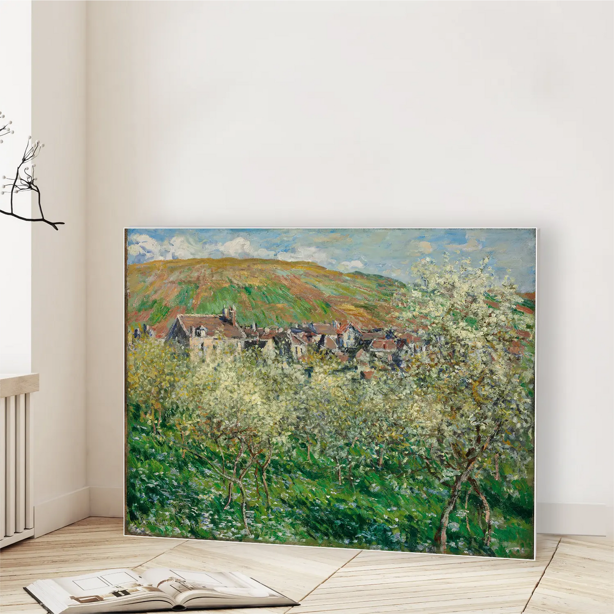Plum Trees in Blossom