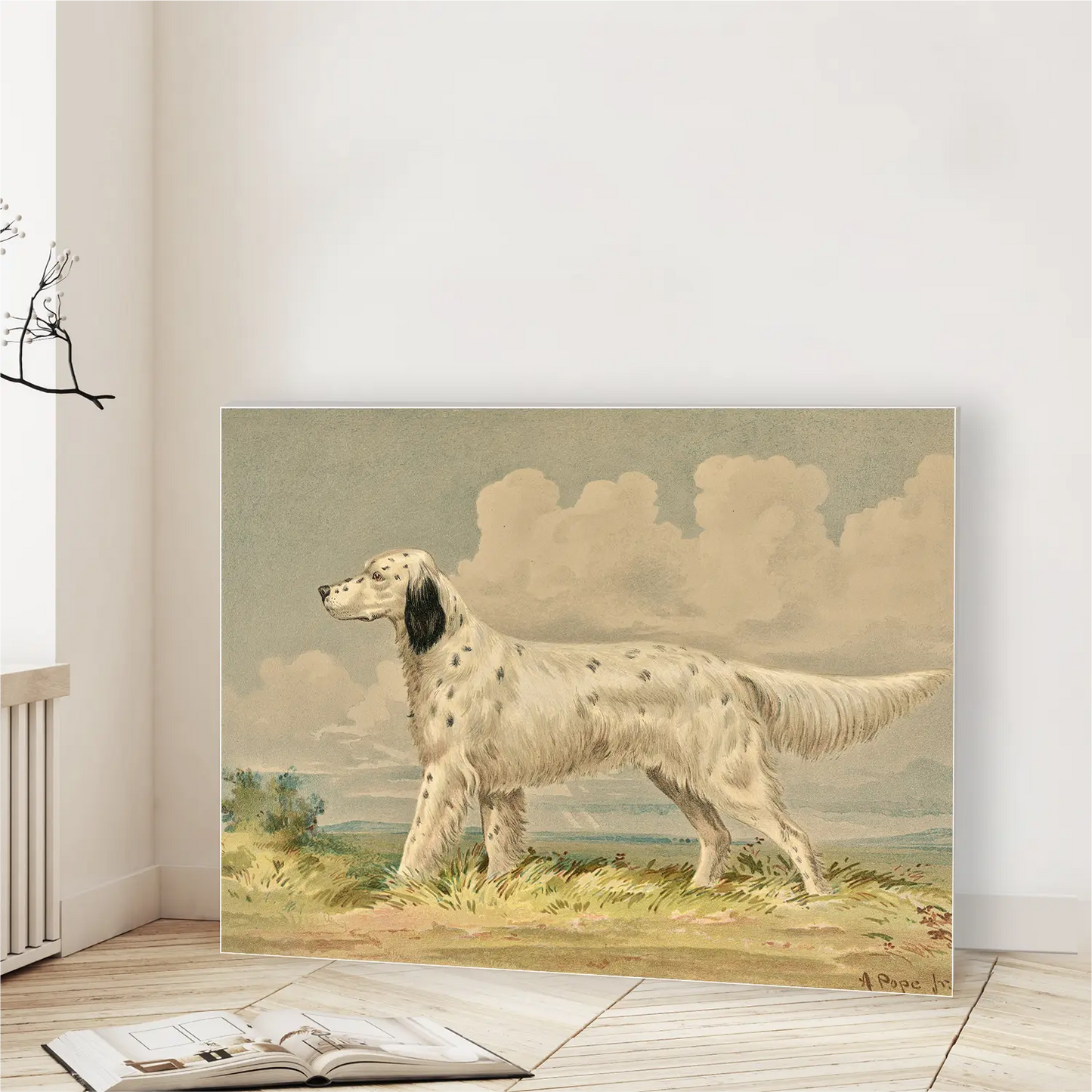 Standing English Setter