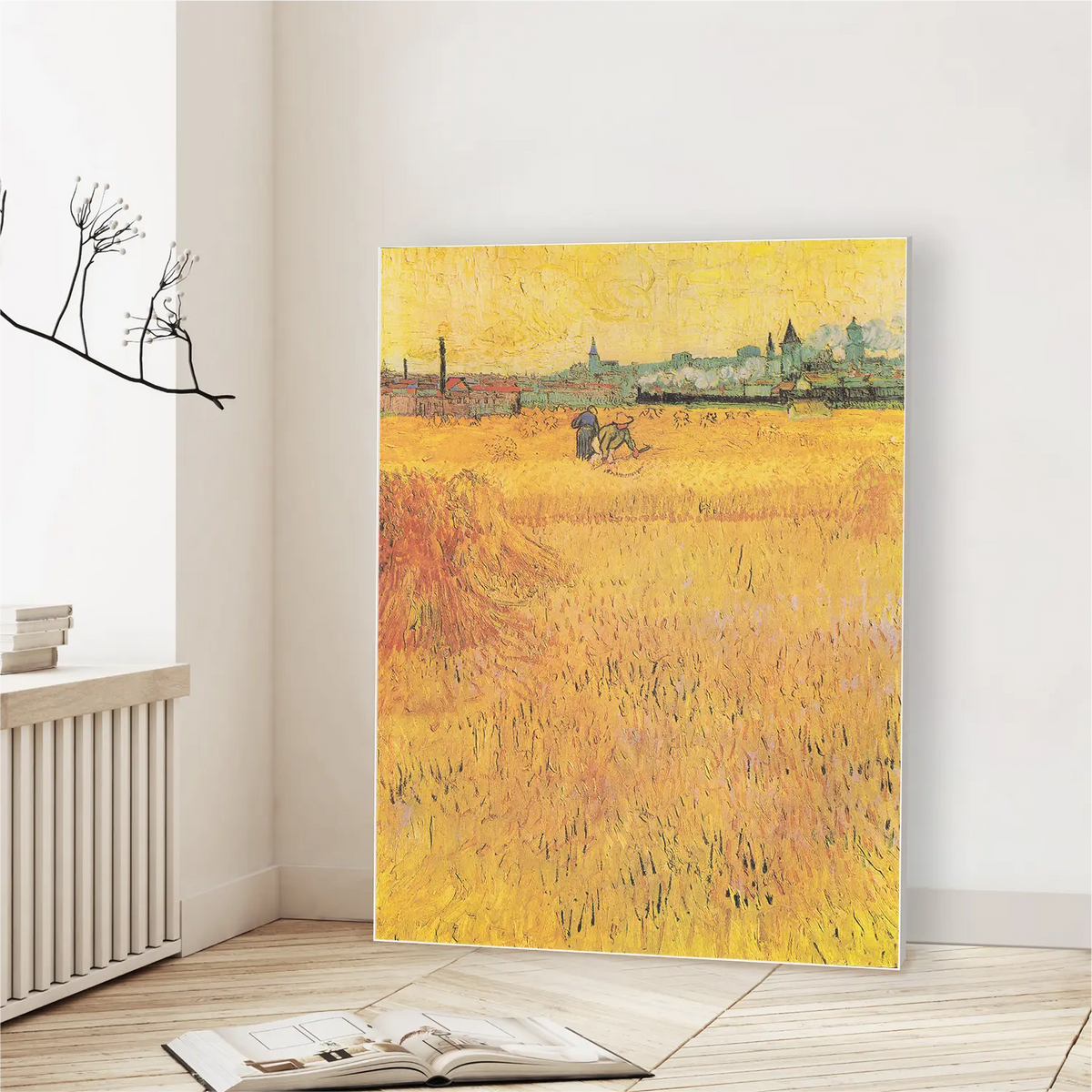 Wheat Fields with Reaper, Arles