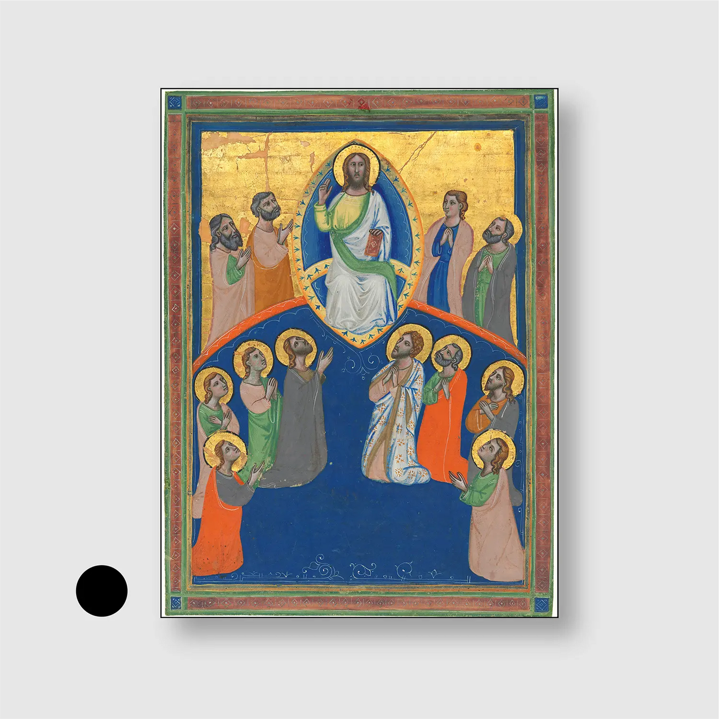 Christ in Majesty with Twelve Apostles (c. 1320)