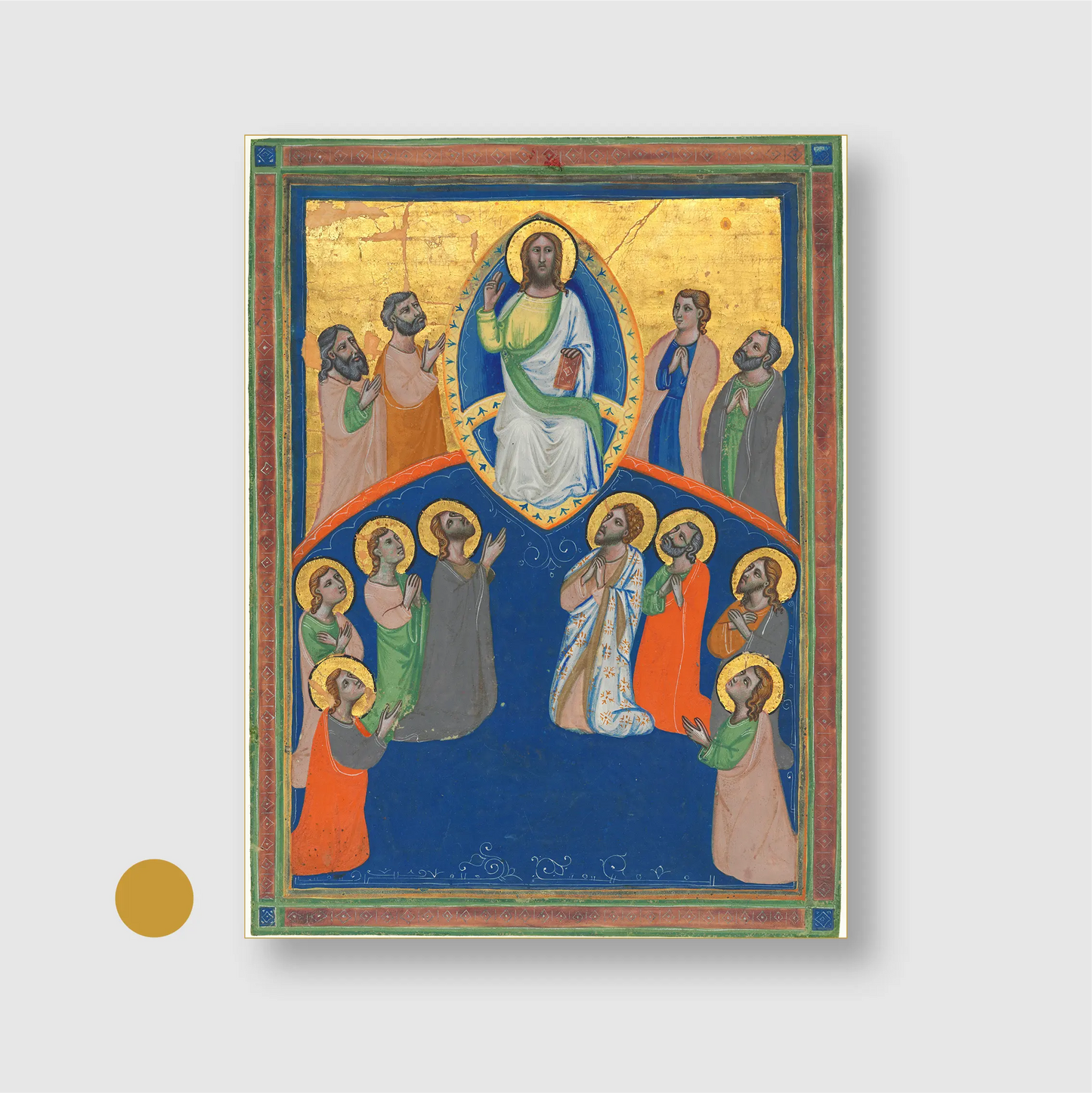 Christ in Majesty with Twelve Apostles (c. 1320)