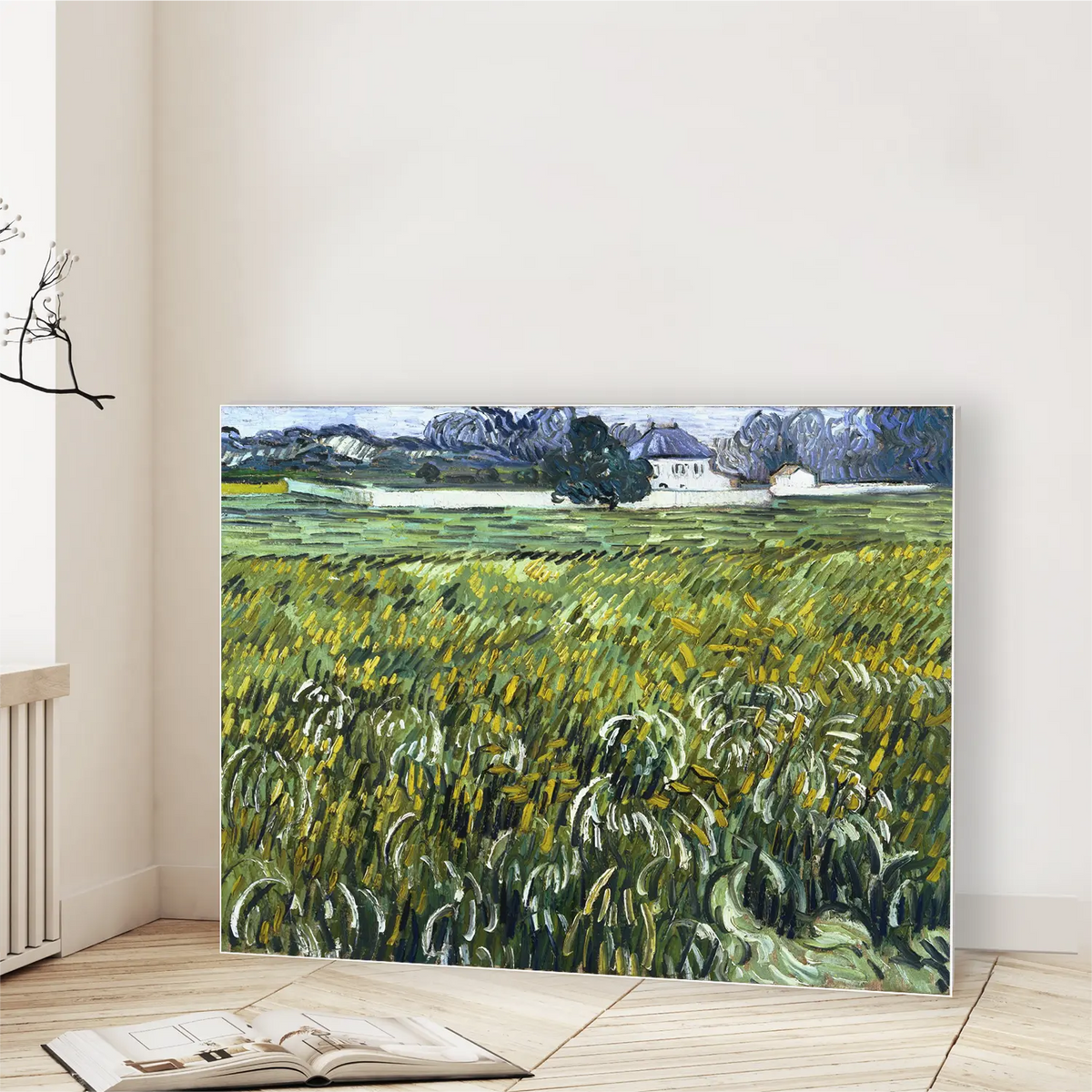 Wheat Field at Auvers with White House