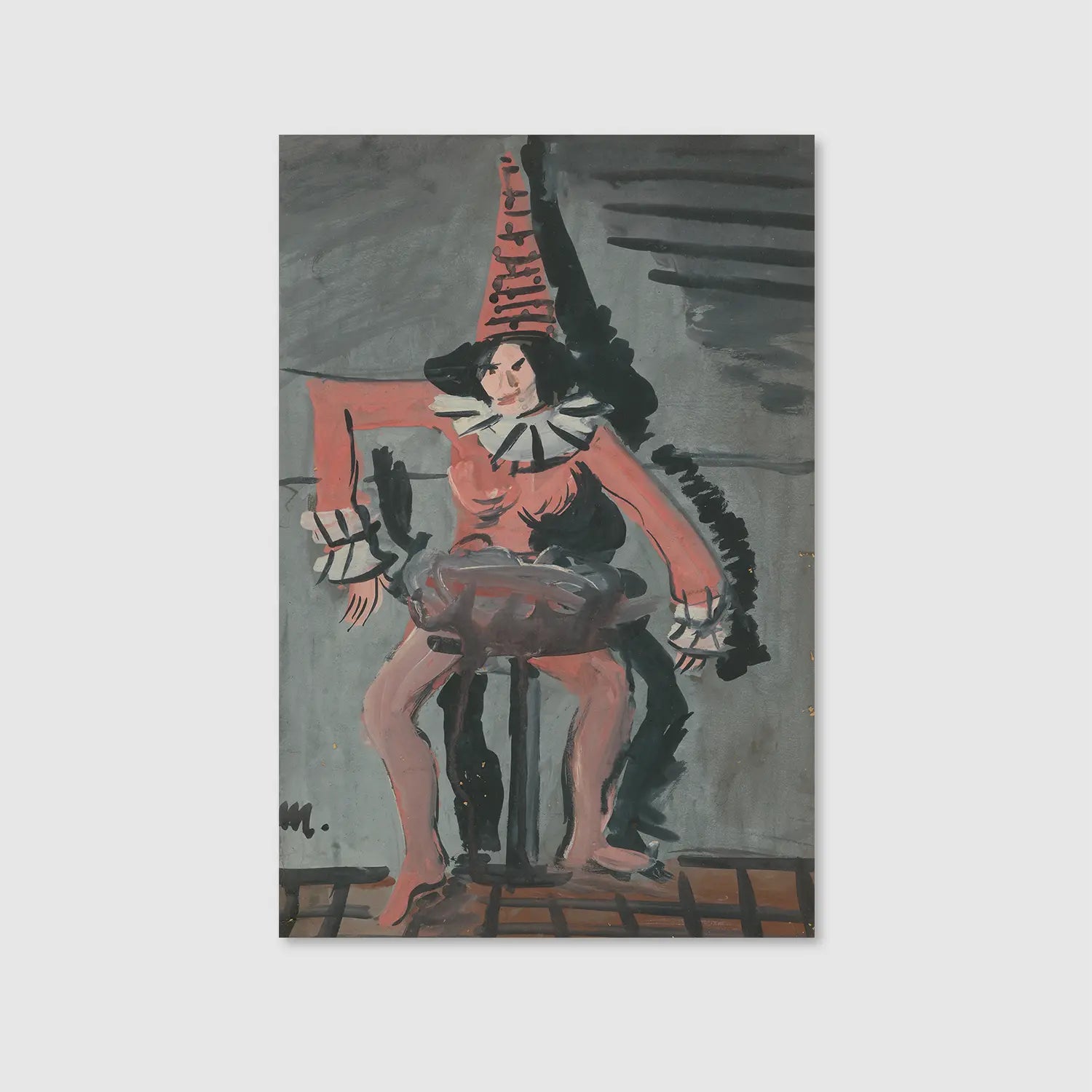 Pierot (1836) (Graphic Only) - Playful Abstract Wall Art for Living room