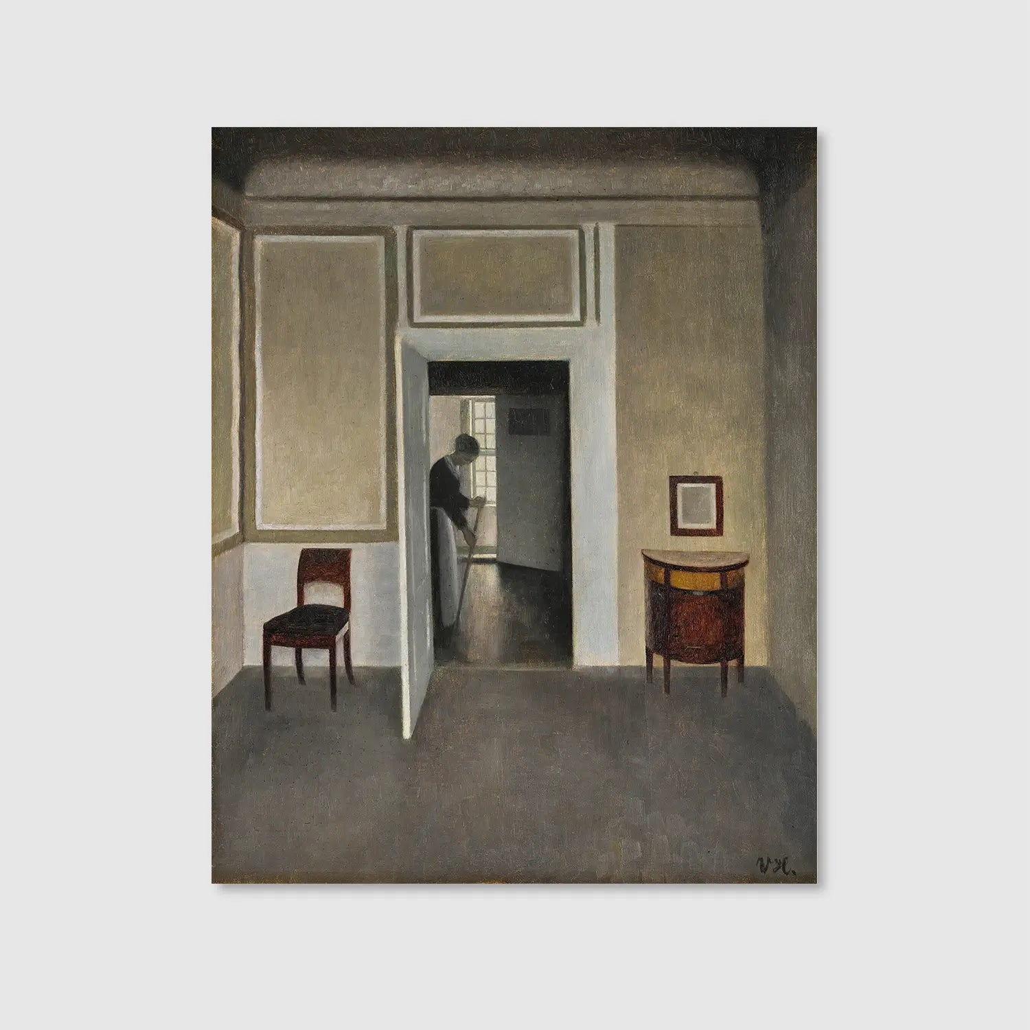 Interior, Strandgade 30 (Graphic Only) - Serene Urban Wall Art for Living room