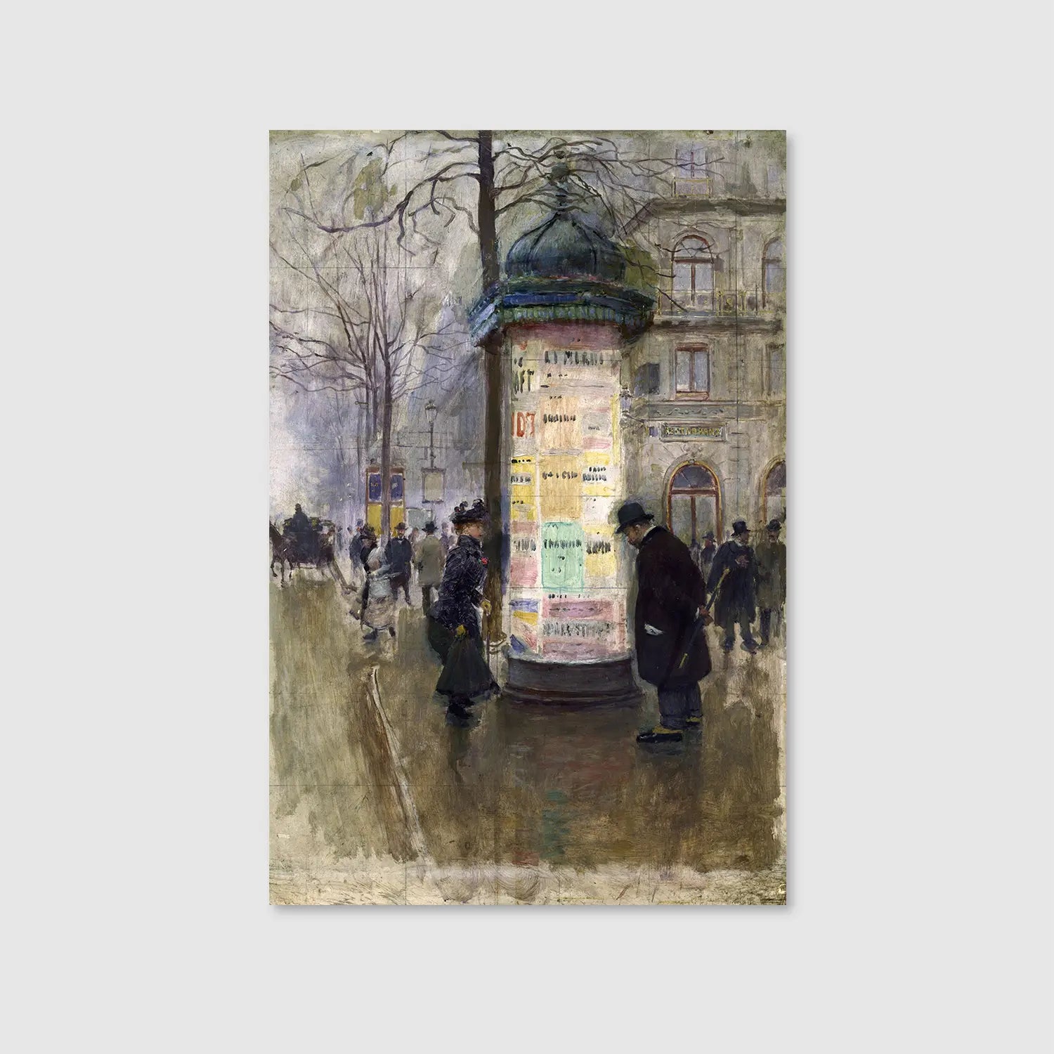 The Morris Column (1885) (Graphic Only) - Minimal Urban Wall Art for Living room
