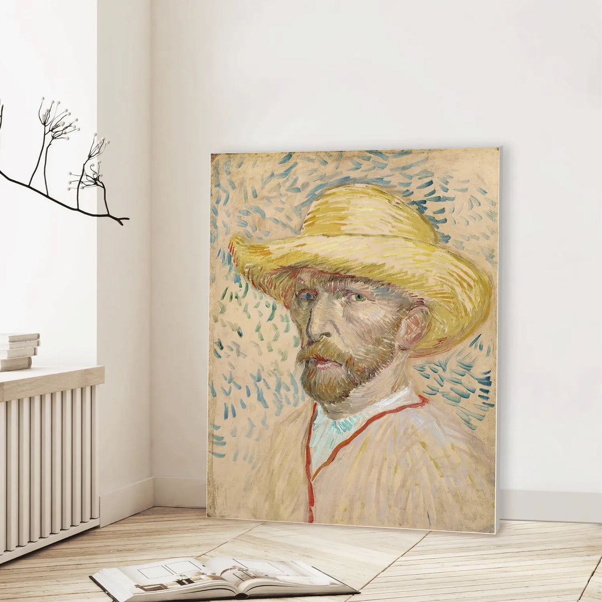 Self-Portrait with Straw Hat