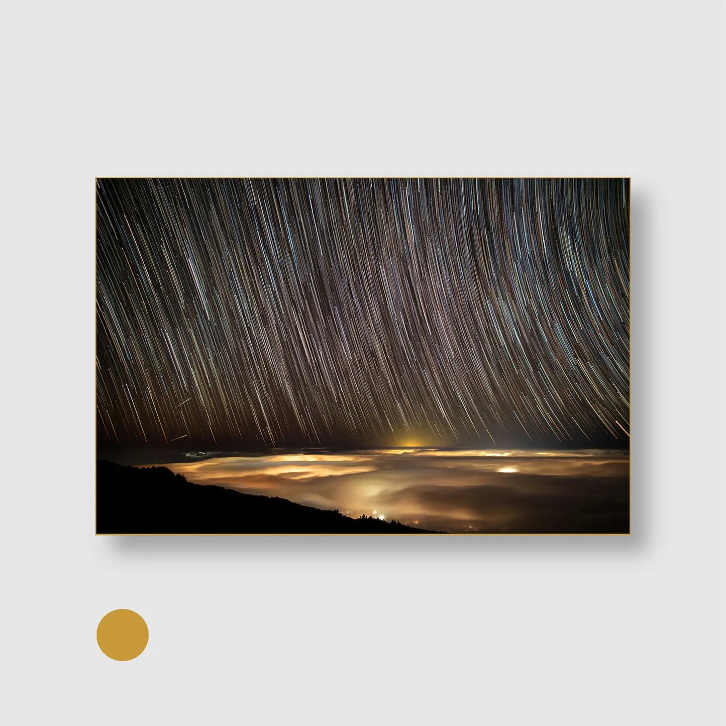 Heaven in Motion (Graphic Only) with Gold Frame - Dramatic Nature Wall Art