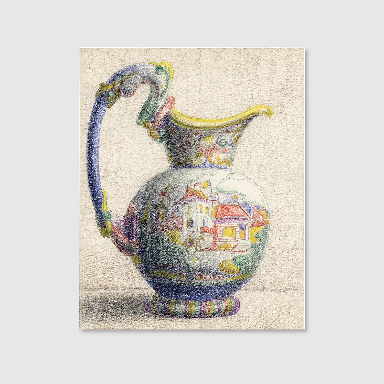 Vase (Graphic Only) - Playful Still life Wall Art for Living room
