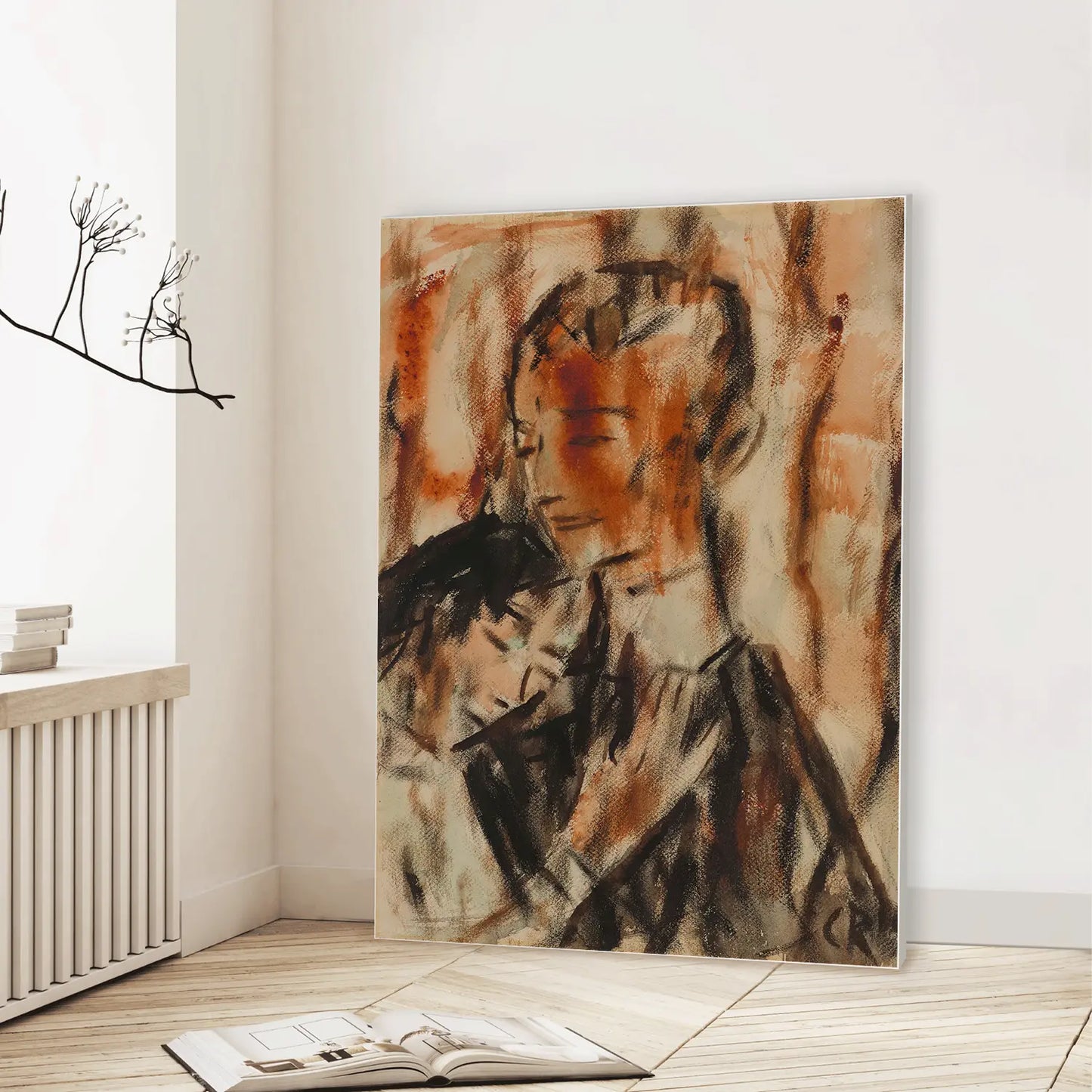 Lovers (1919) (Graphic Only) Lifestyle View - Dramatic People Wall Art