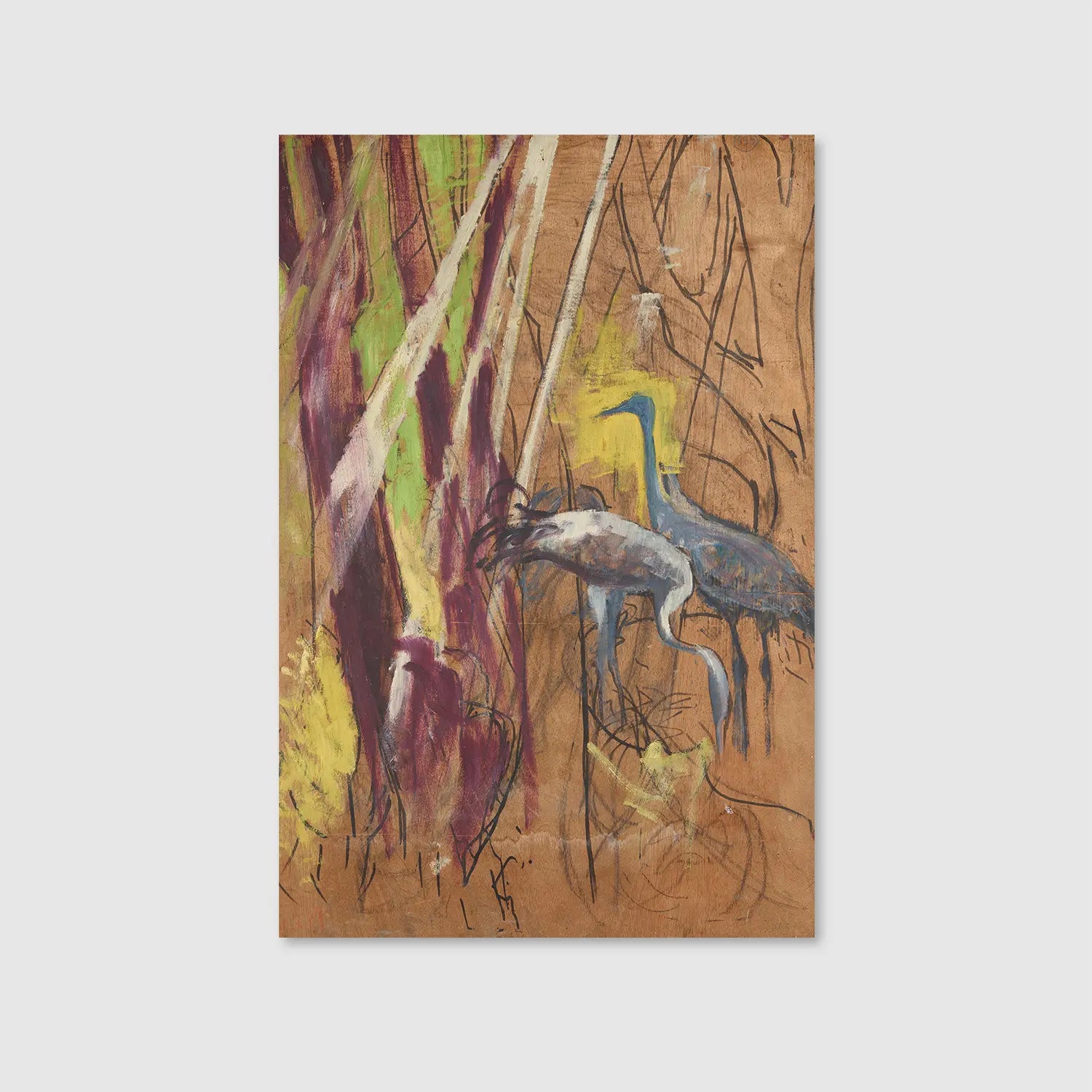 Heron (1923) (Graphic Only) - Cozy Abstract Wall Art for Living room