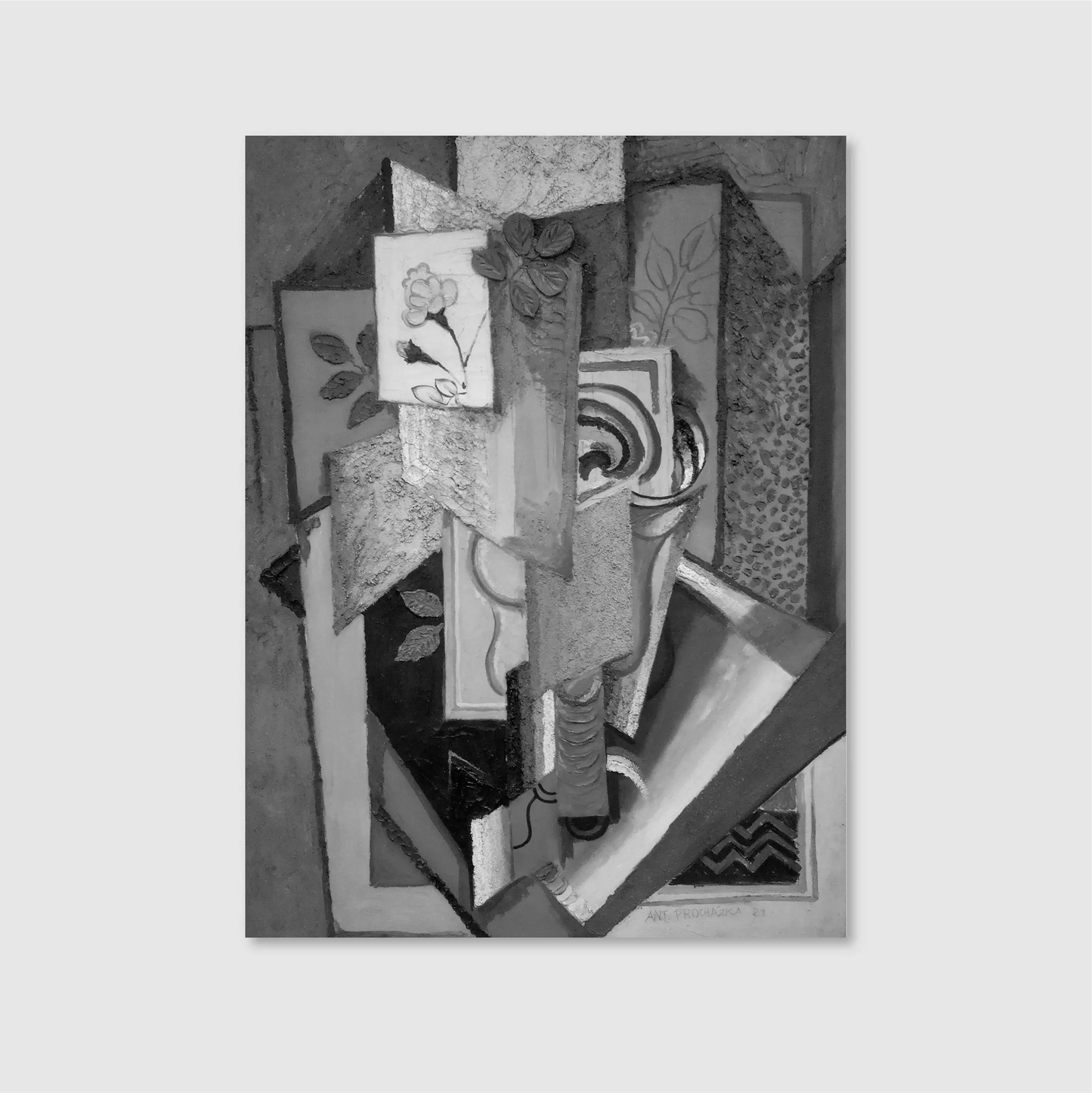 Cubist Floral Fragments