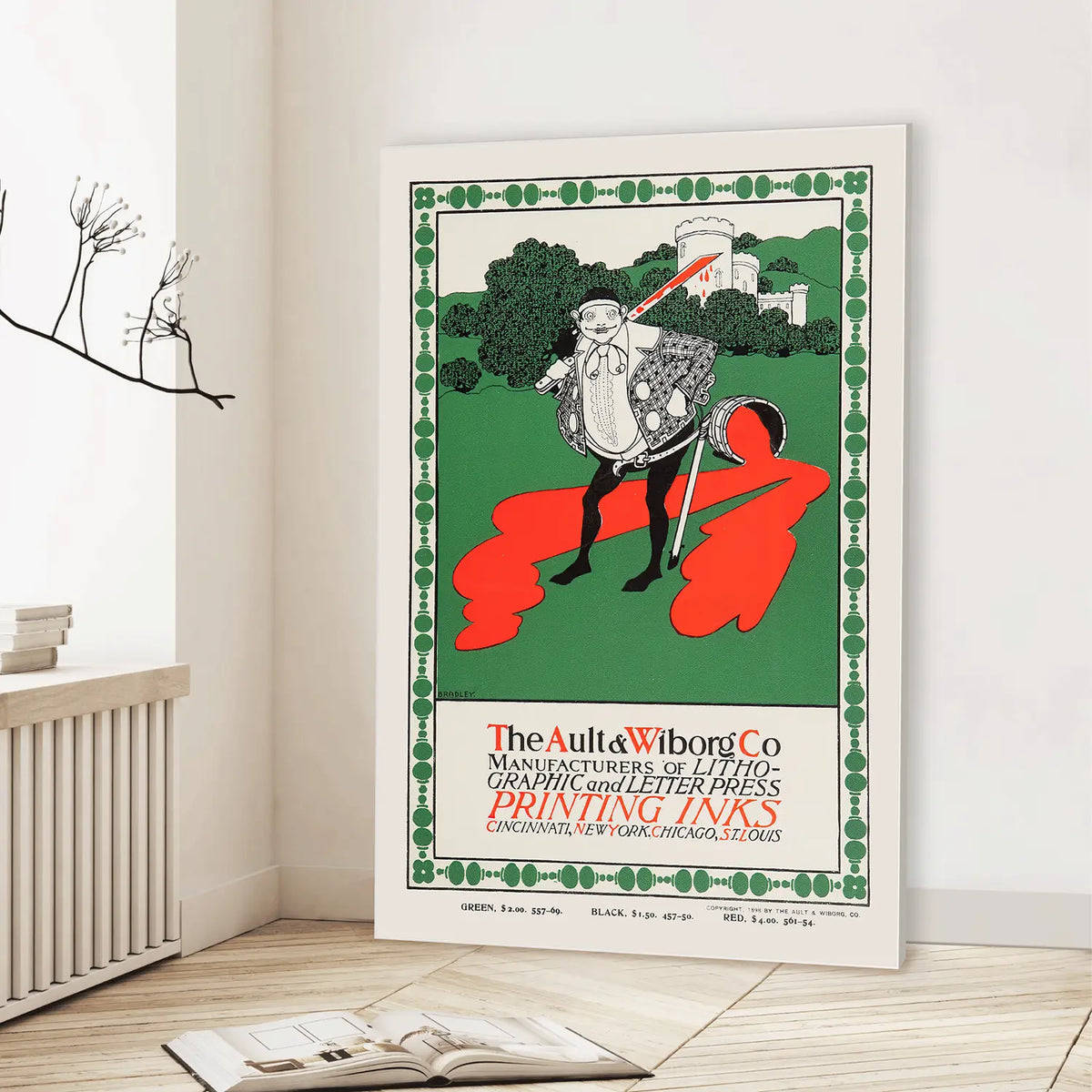 The Ault & Wiborg Co. Printing Inks Poster
