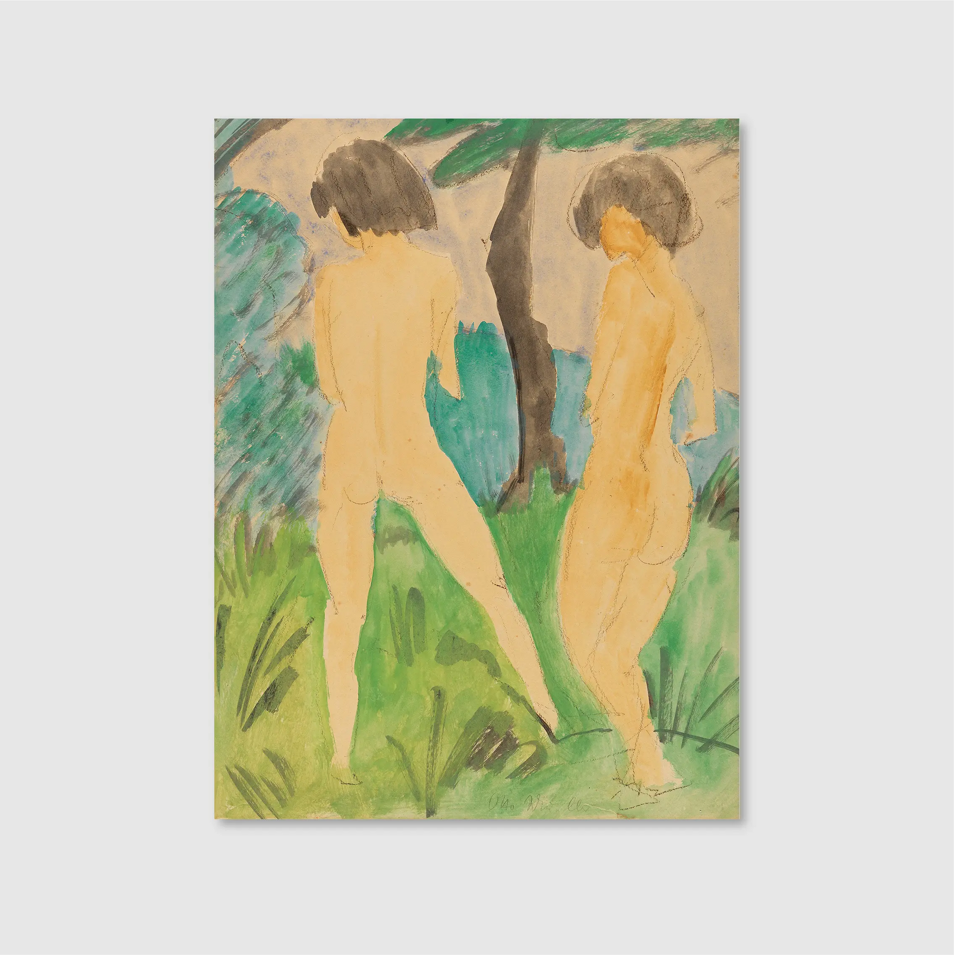 Zwei weibliche Akte in Landschaft (1925)
