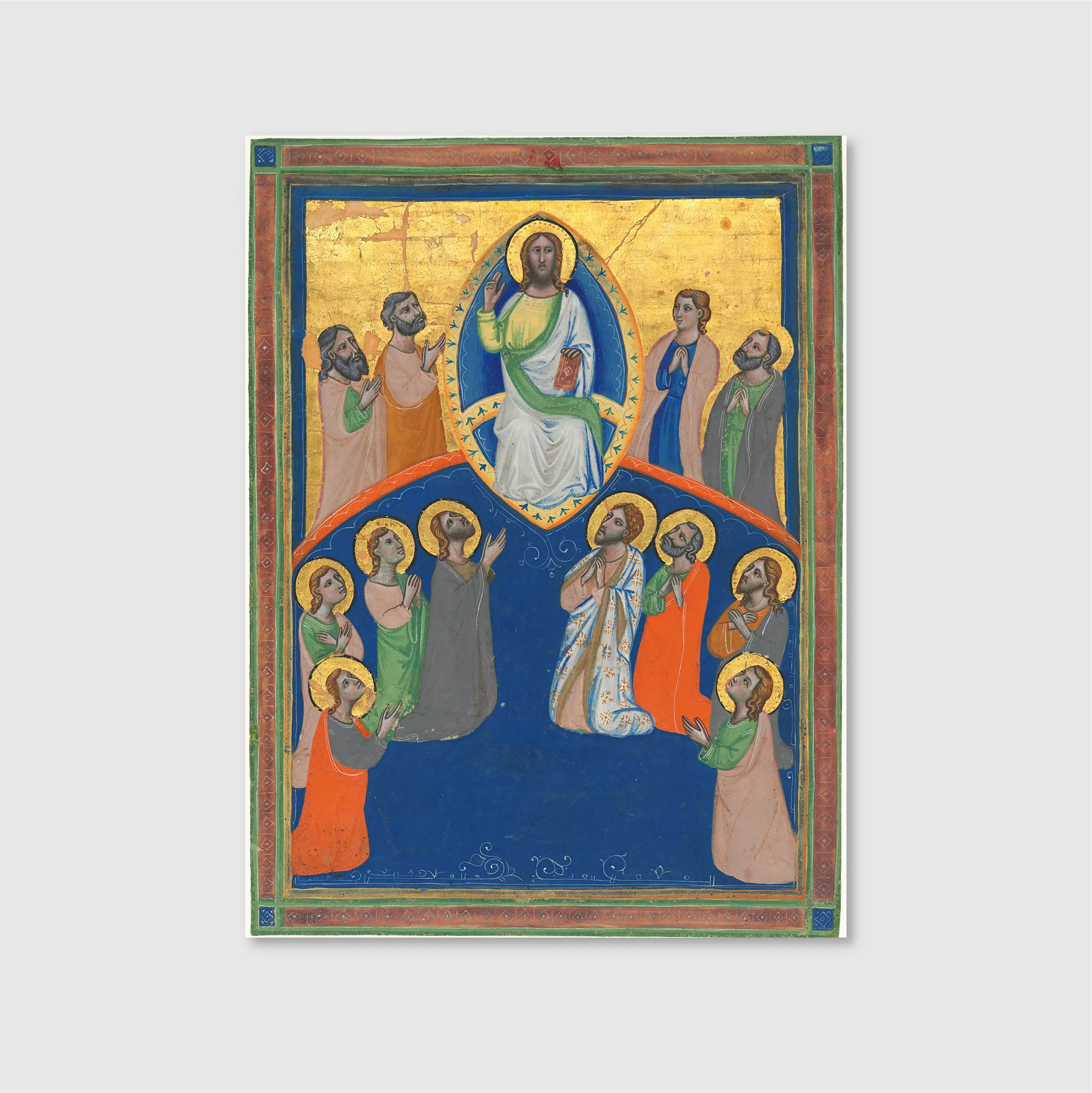 Christ in Majesty with Twelve Apostles (c. 1320)