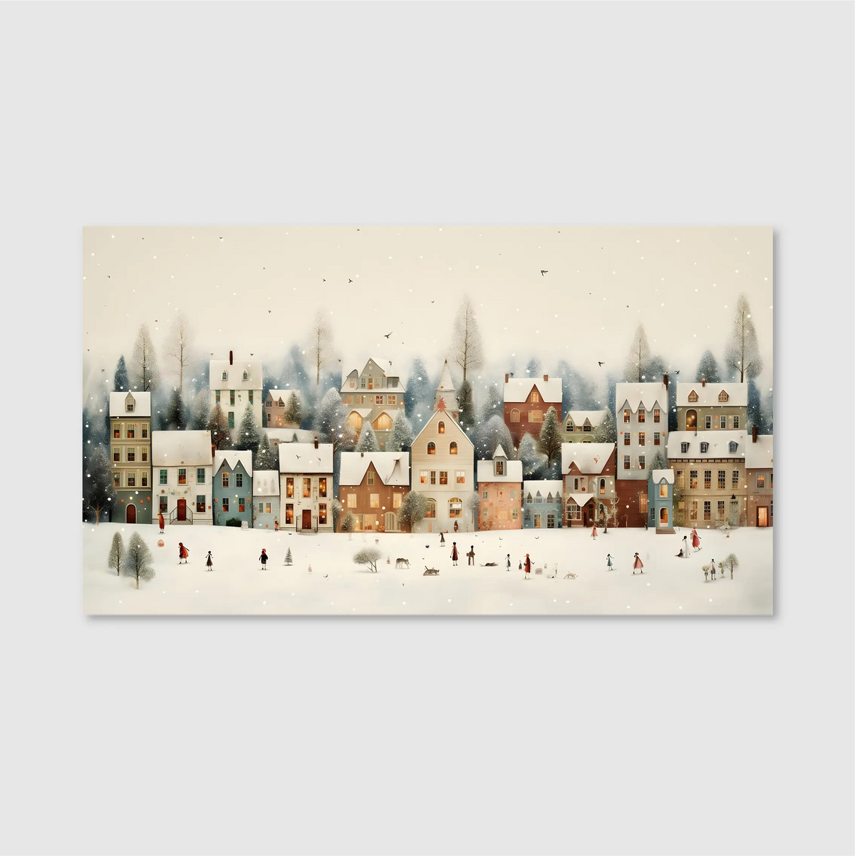 Snowfall Village Dusk