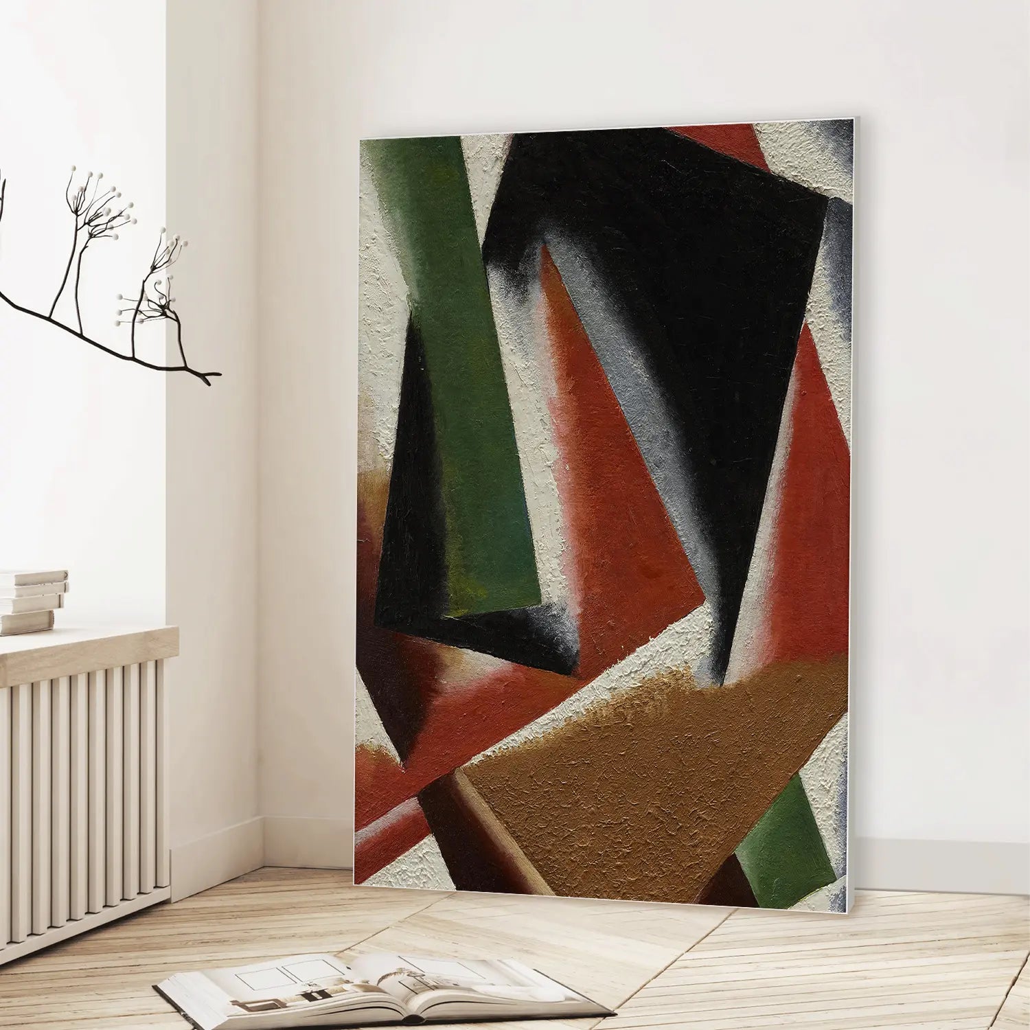 Painterly Architectonics (1918) (Graphic Only) Lifestyle View - Dramatic Abstract Wall Art