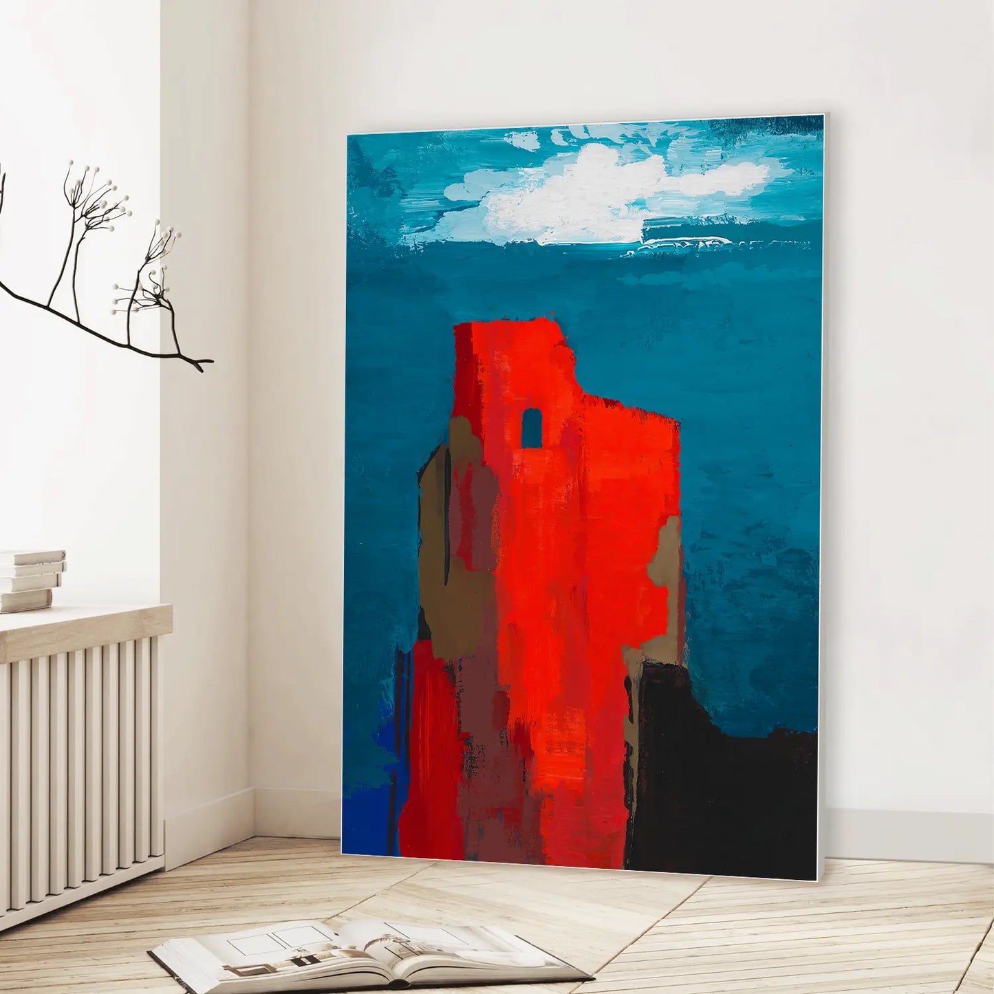 Burgruine (around 1943) (Graphic Only) Lifestyle View - Dramatic Abstract Wall Art