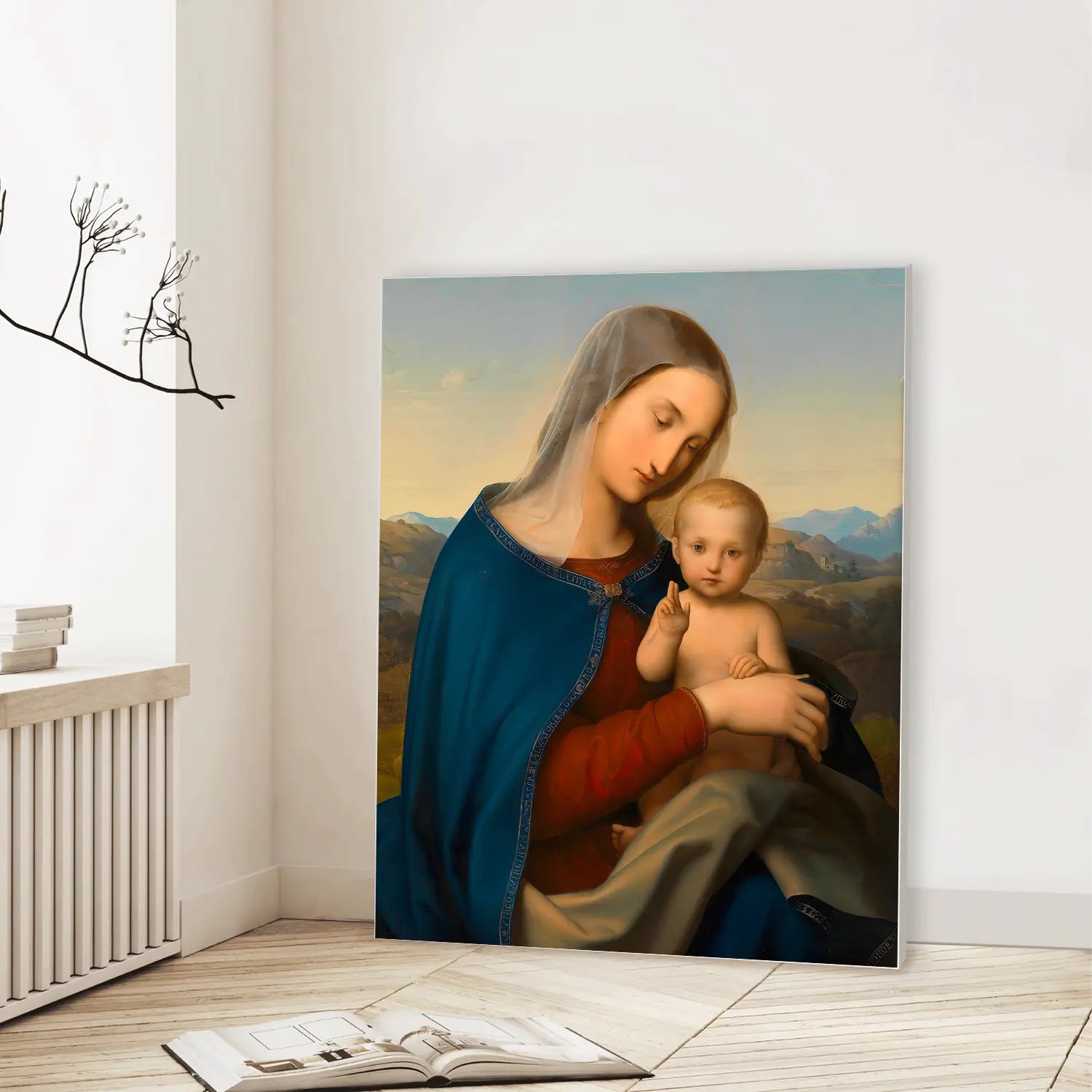 Madonna and Child (1829) (Graphic Only) Lifestyle View - Serene Religious Wall Art