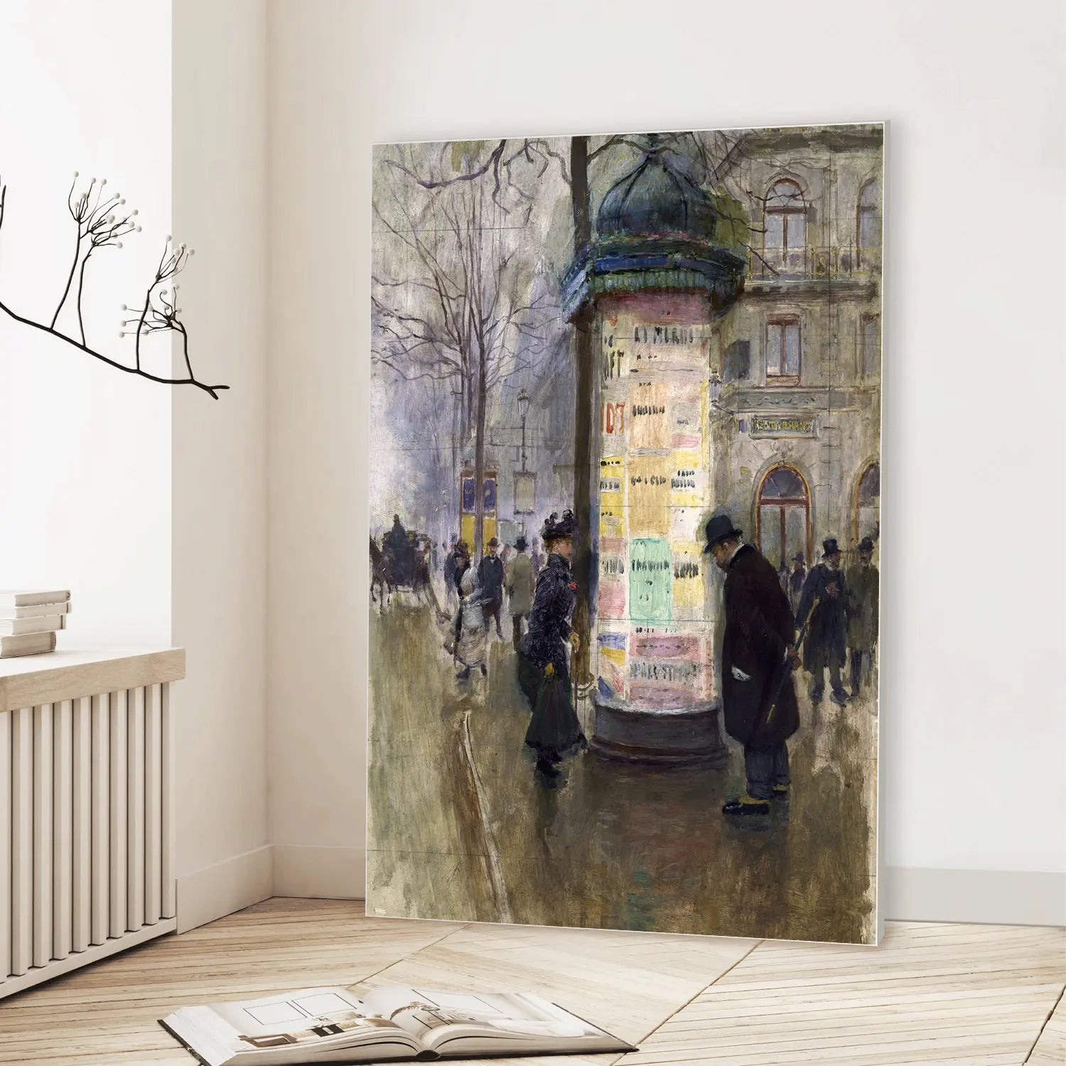 The Morris Column (1885) (Graphic Only) Lifestyle View - Minimal Urban Wall Art