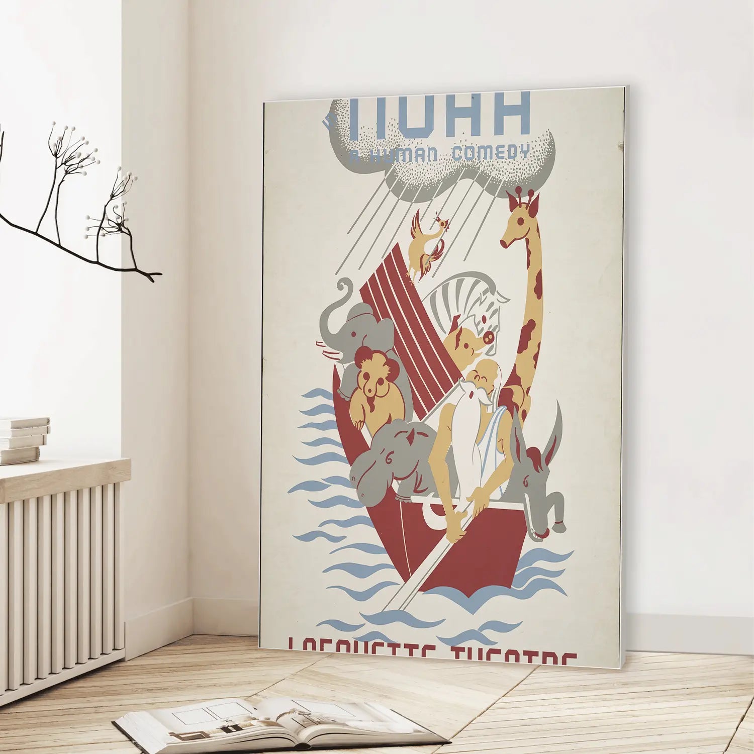 Noah (1934-1943) (Graphic Only) Lifestyle View - Playful Illustration Wall Art