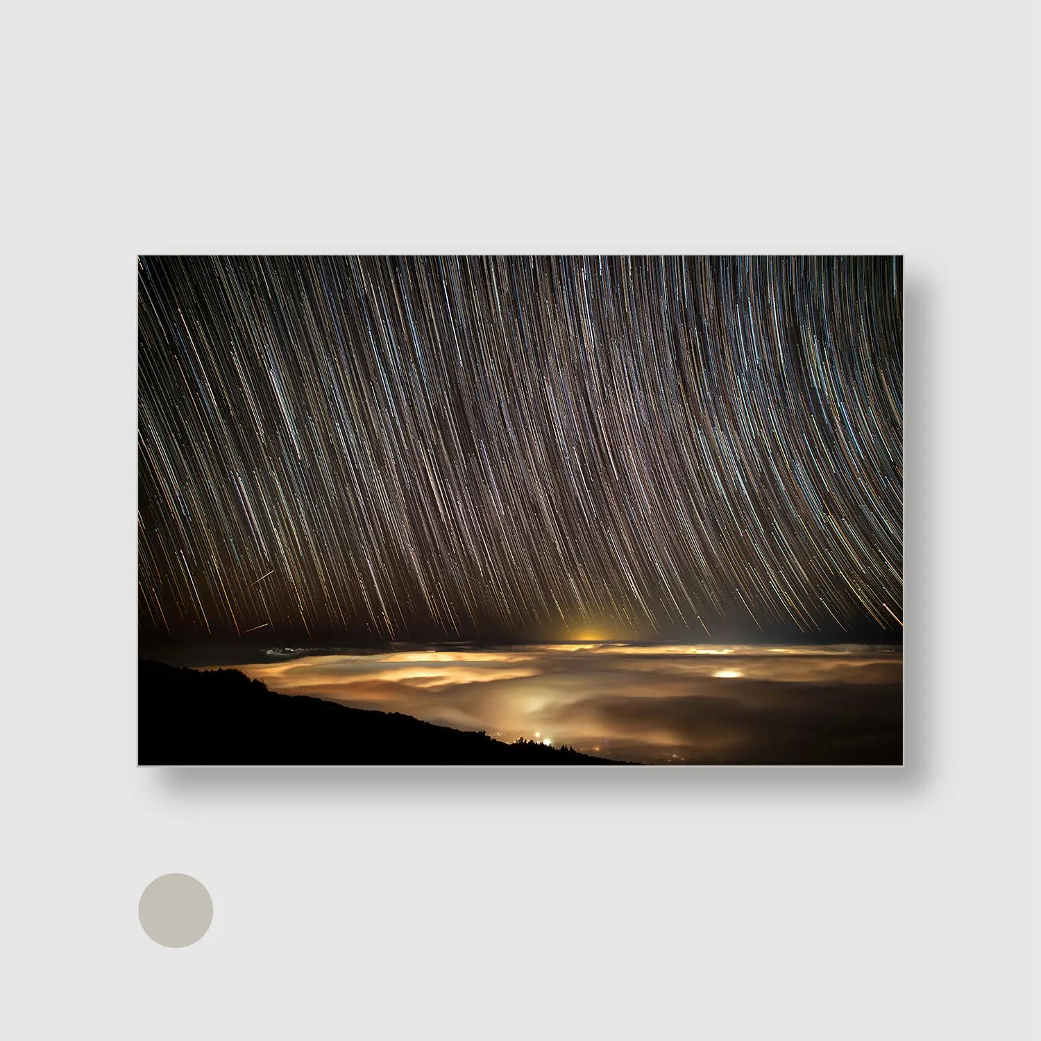 Heaven in Motion (Graphic Only) with Silver Frame - Dramatic Nature Wall Art