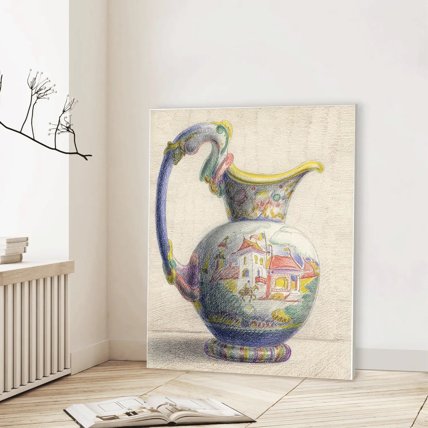 Vase (Graphic Only) Lifestyle View - Playful Still life Wall Art