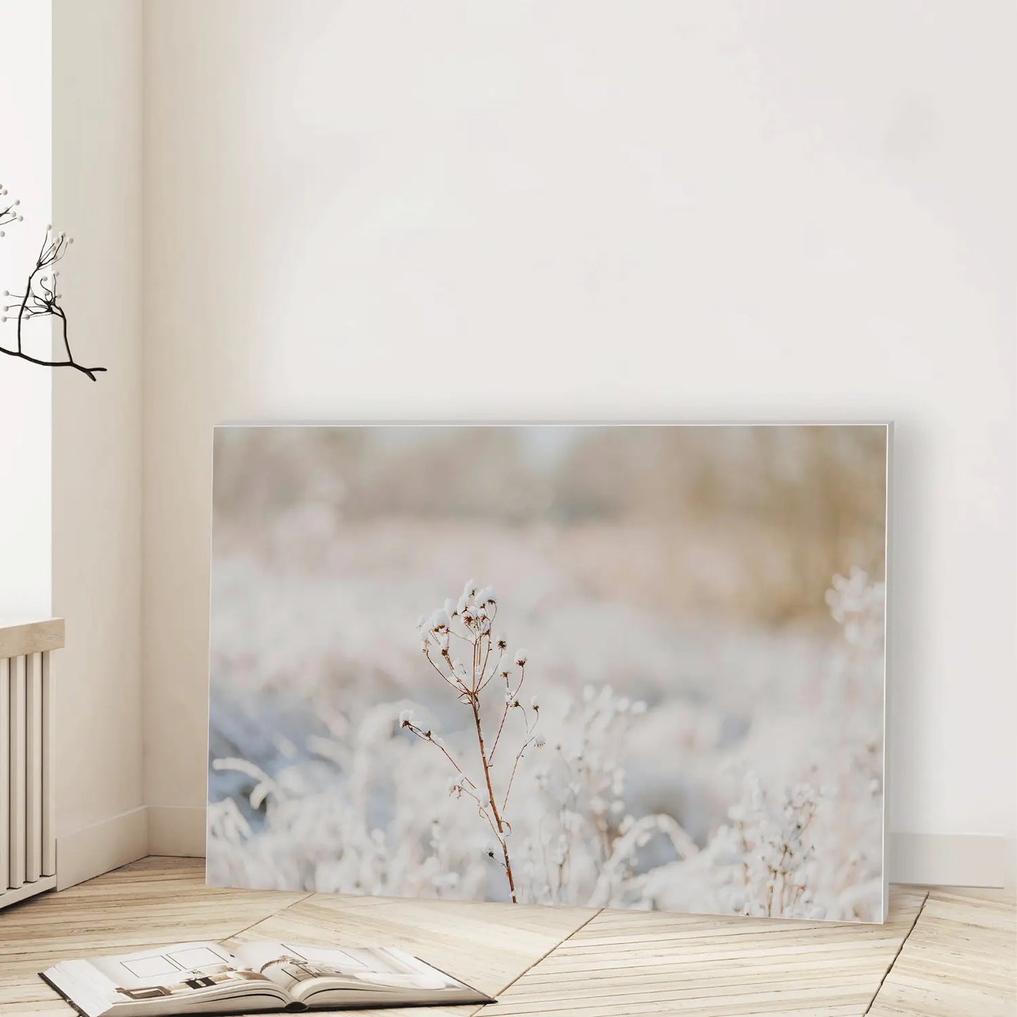 Winter’s Whisper (Graphic Only) Lifestyle View - Serene Nature Wall Art