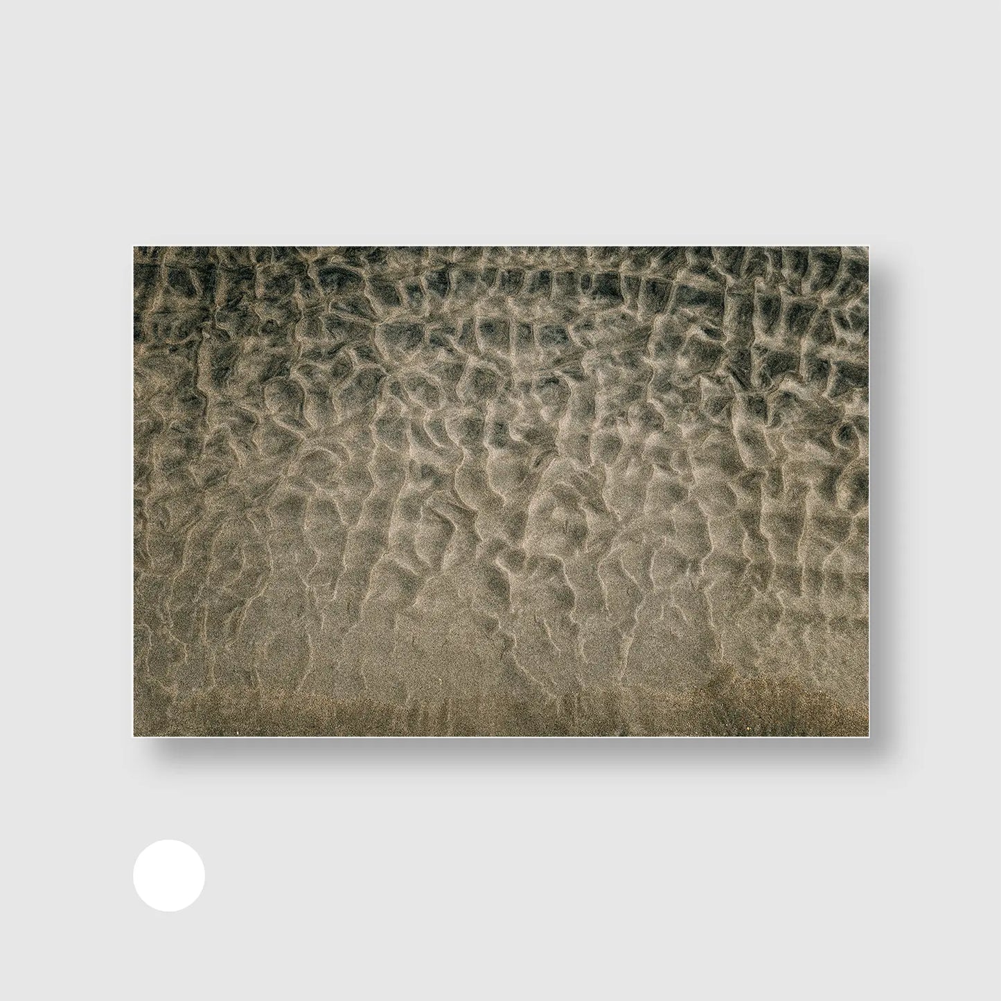 Sand Ripple Serenity (Graphic Only) with White Frame - Minimal Texture Wall Art
