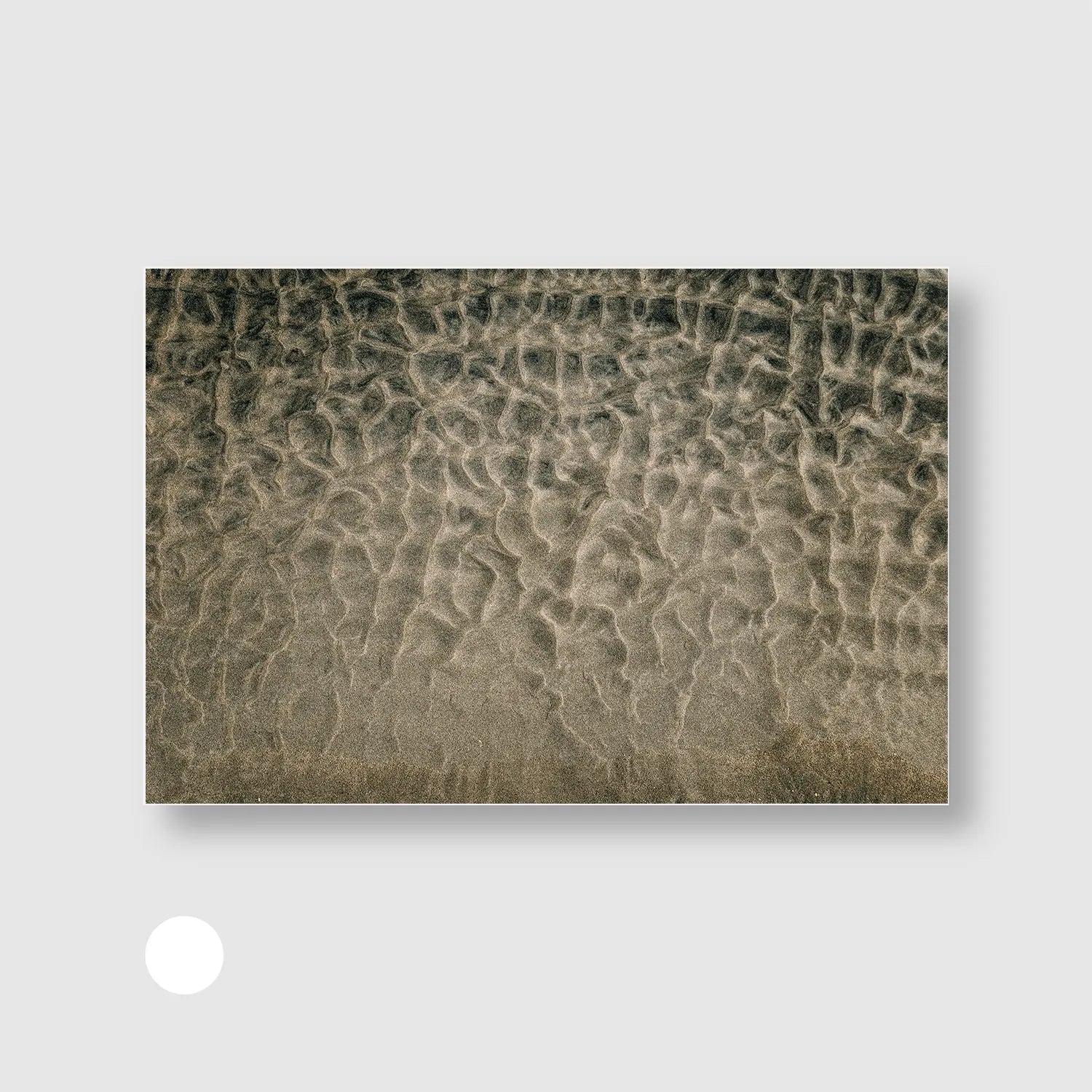 Sand Ripple Serenity (Graphic Only) with White Frame - Minimal Texture Wall Art