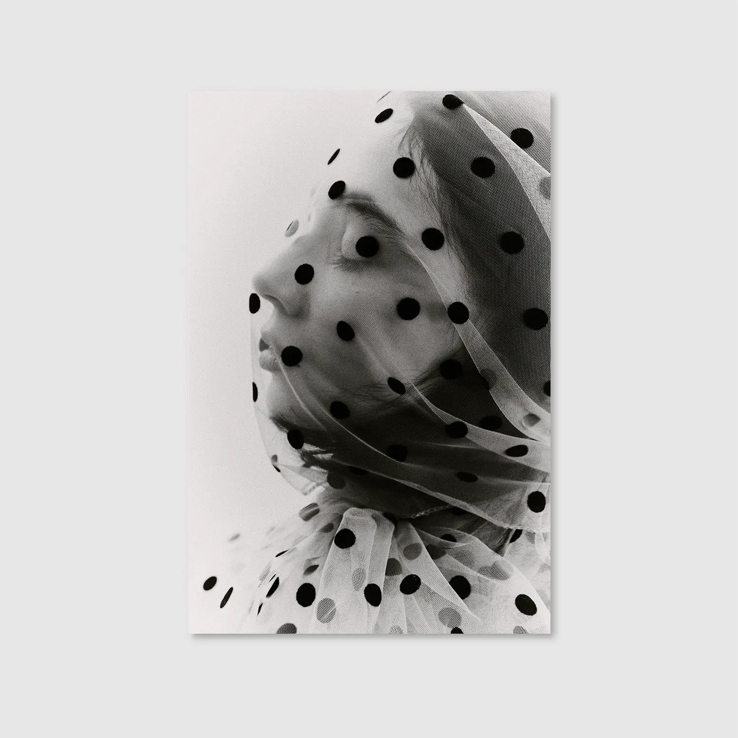 Veiled in Dots (Graphic Only) - Intimate People Wall Art for Bedroom