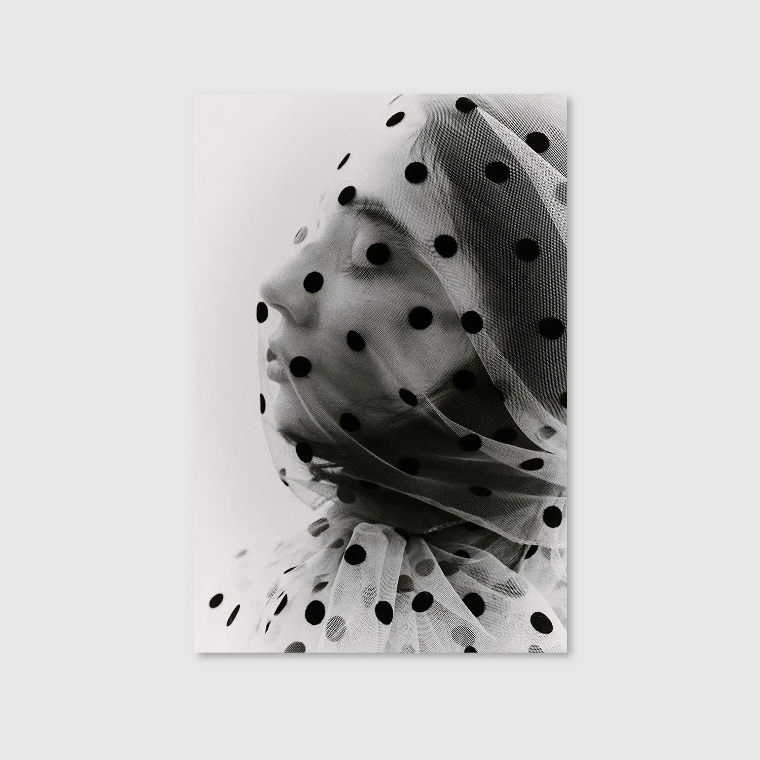 Veiled in Dots (Graphic Only) - Intimate People Wall Art for Bedroom