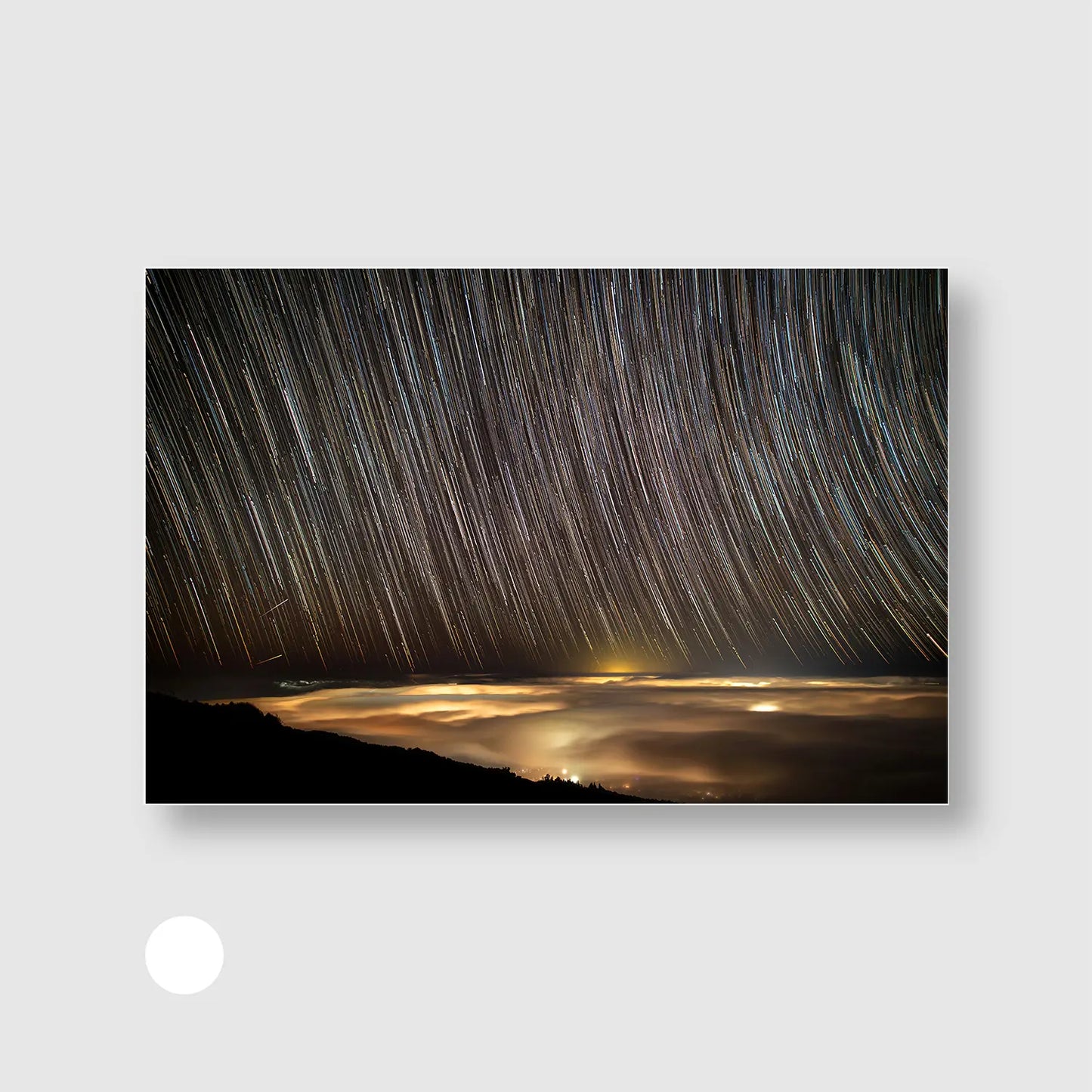 Heaven in Motion (Graphic Only) with White Frame - Dramatic Nature Wall Art