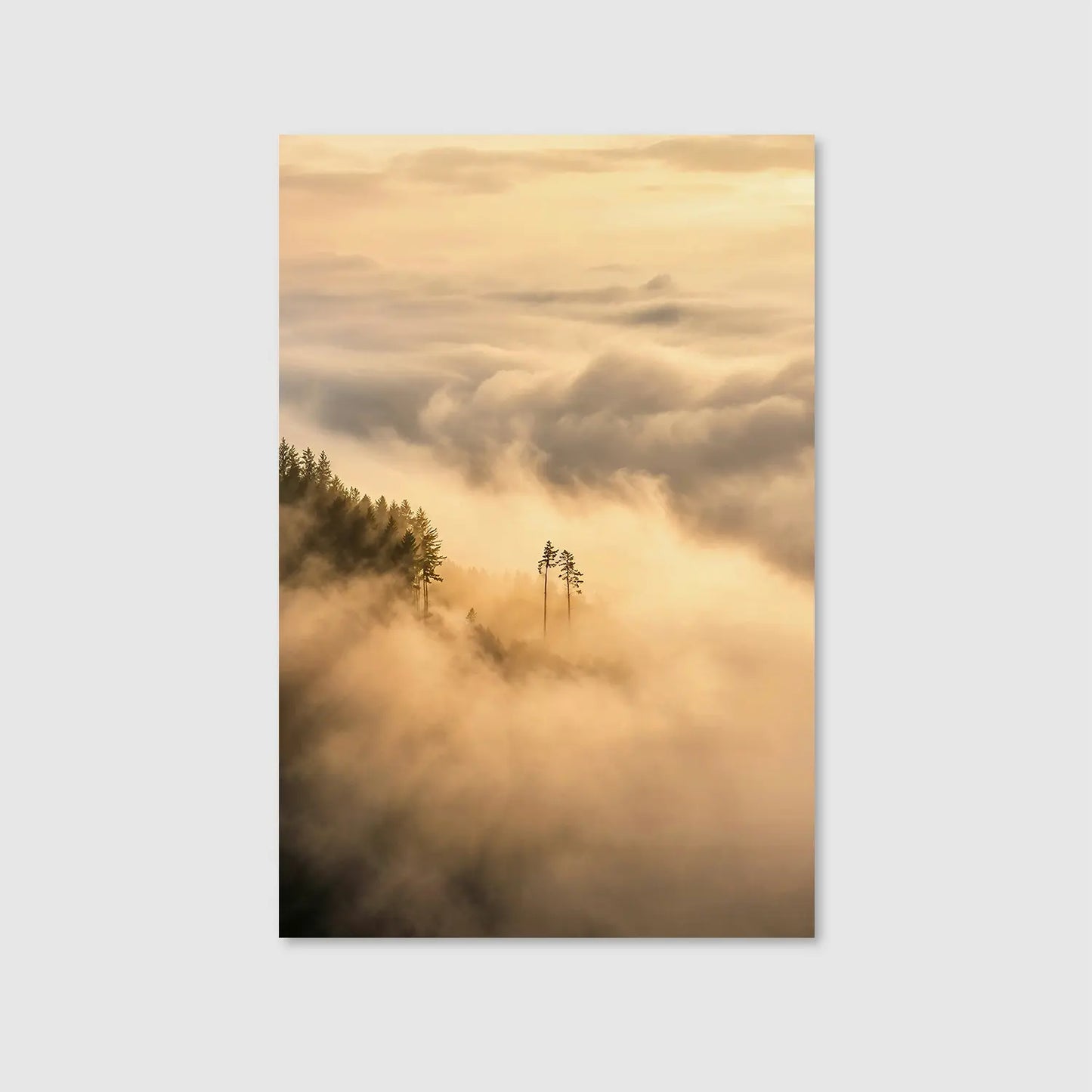Misty Clouds (Graphic Only) - Serene Nature Wall Art for Living room