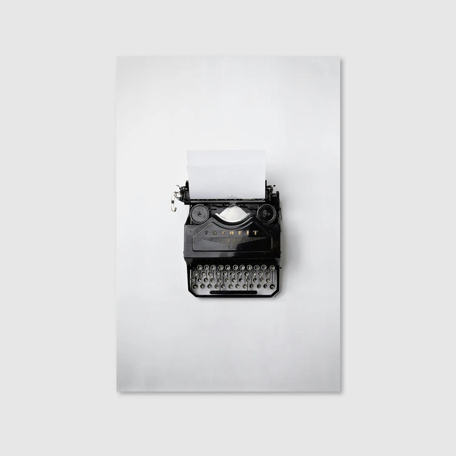 Blank Page (Graphic Only) - Minimal Still life Wall Art for Office