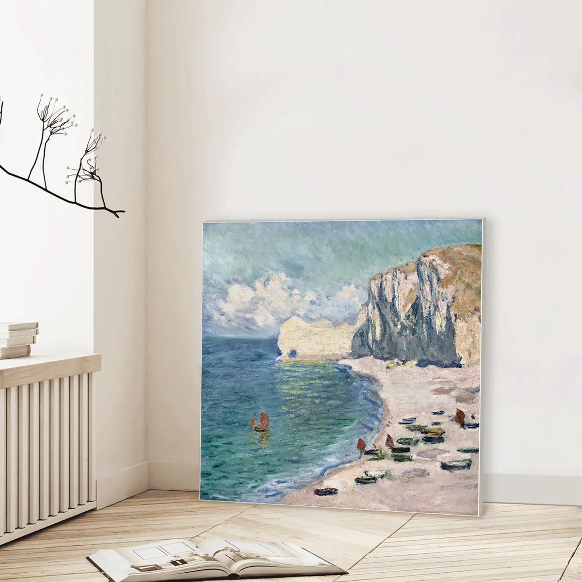 Étretat, the Beach and the Falaise d'Amont